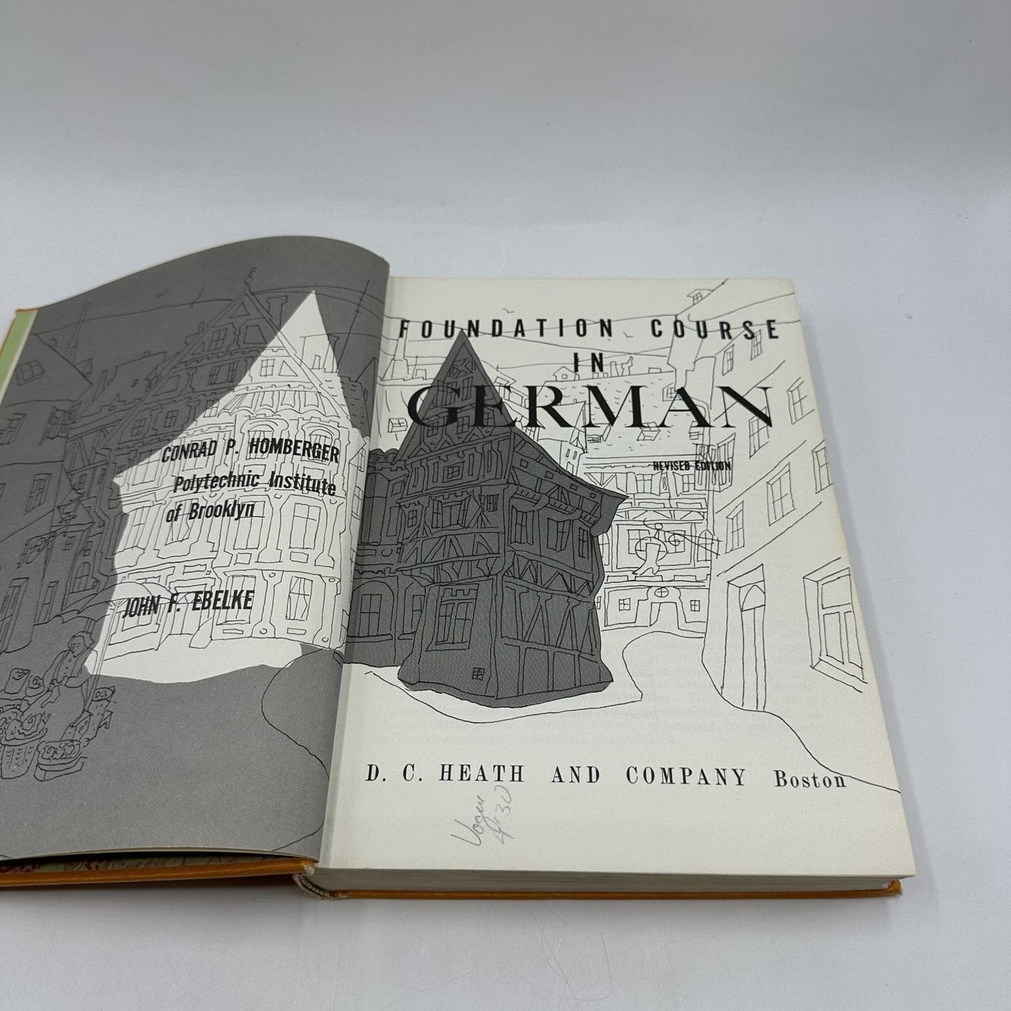 Foundation Course in German Homberger Ebelke 1964 Revised Edition Heath