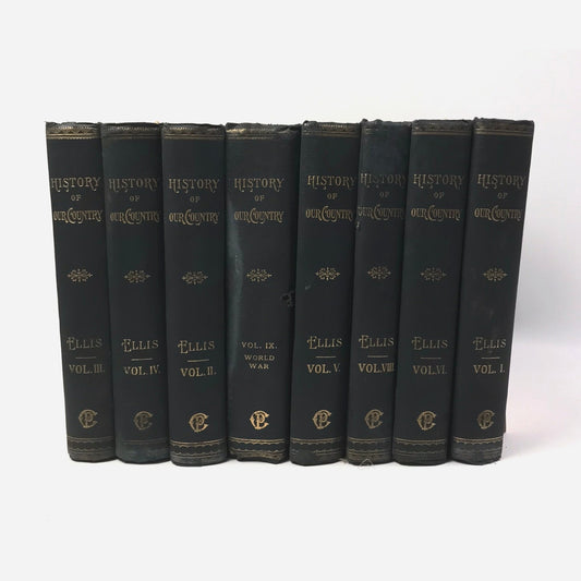 History of Our Country Edward S Ellis Lot of 8 Volumes Edition de Luxe America