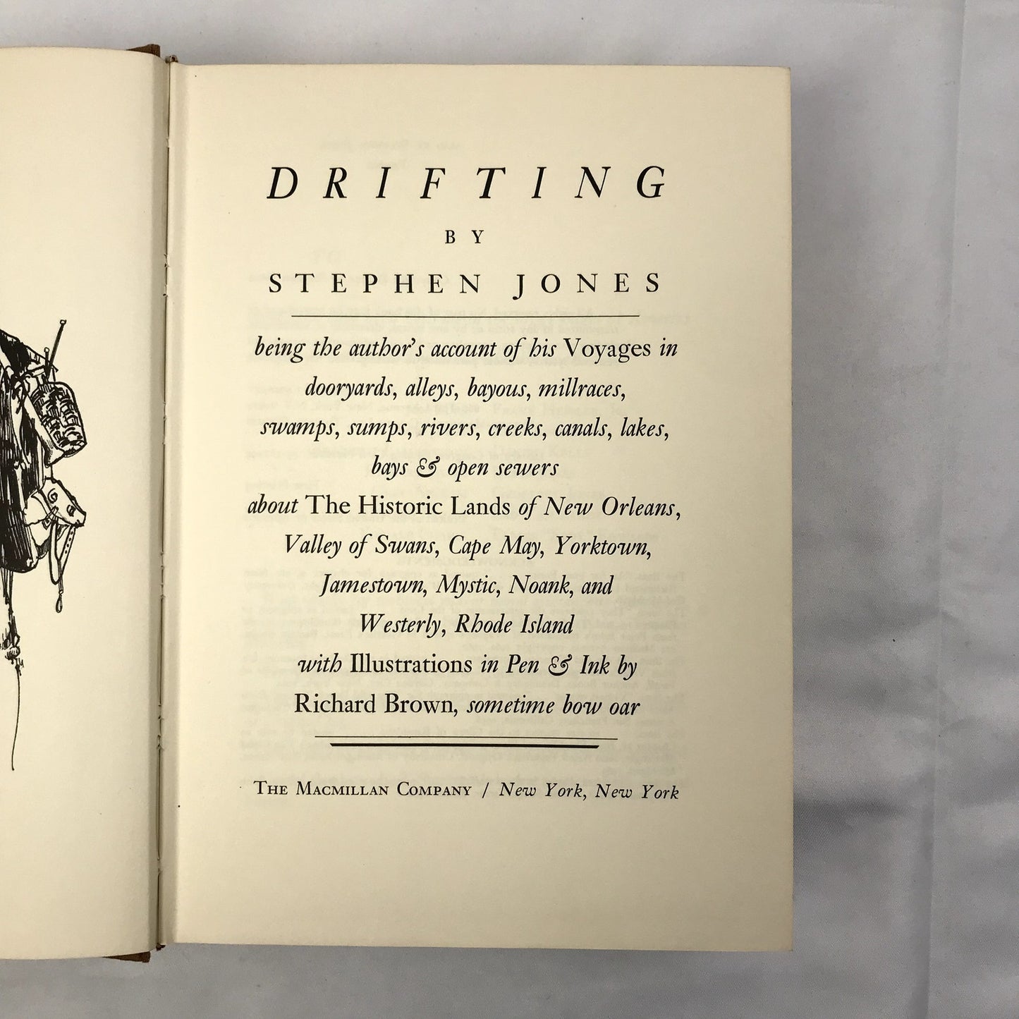 Drifting The Historic Lands Illustrated Hardcover Stephen Jones 1st Edition 1971
