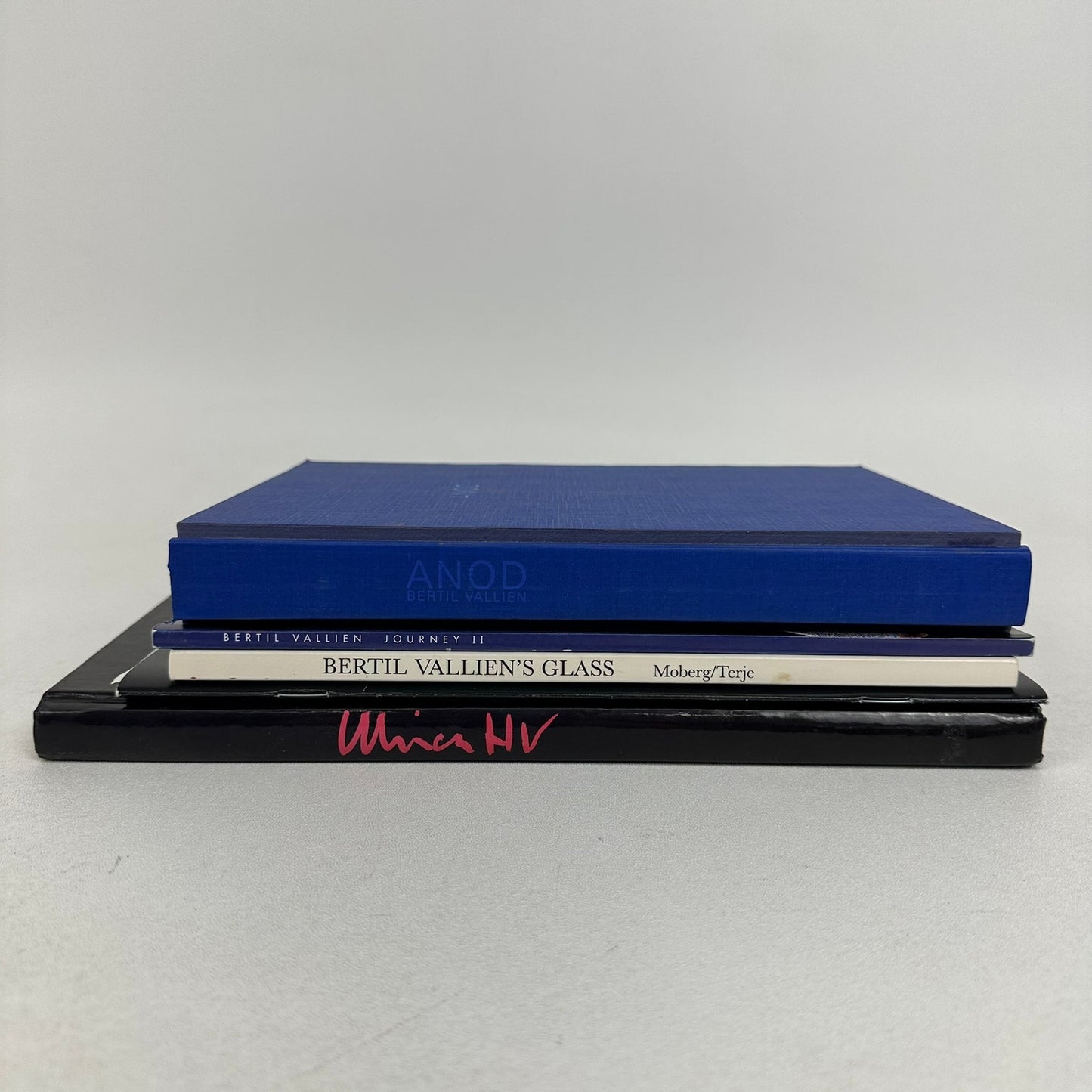 Bertil Vallien Glass Art Books Lot of 5 SIGNED Artist Monographs Sculpture