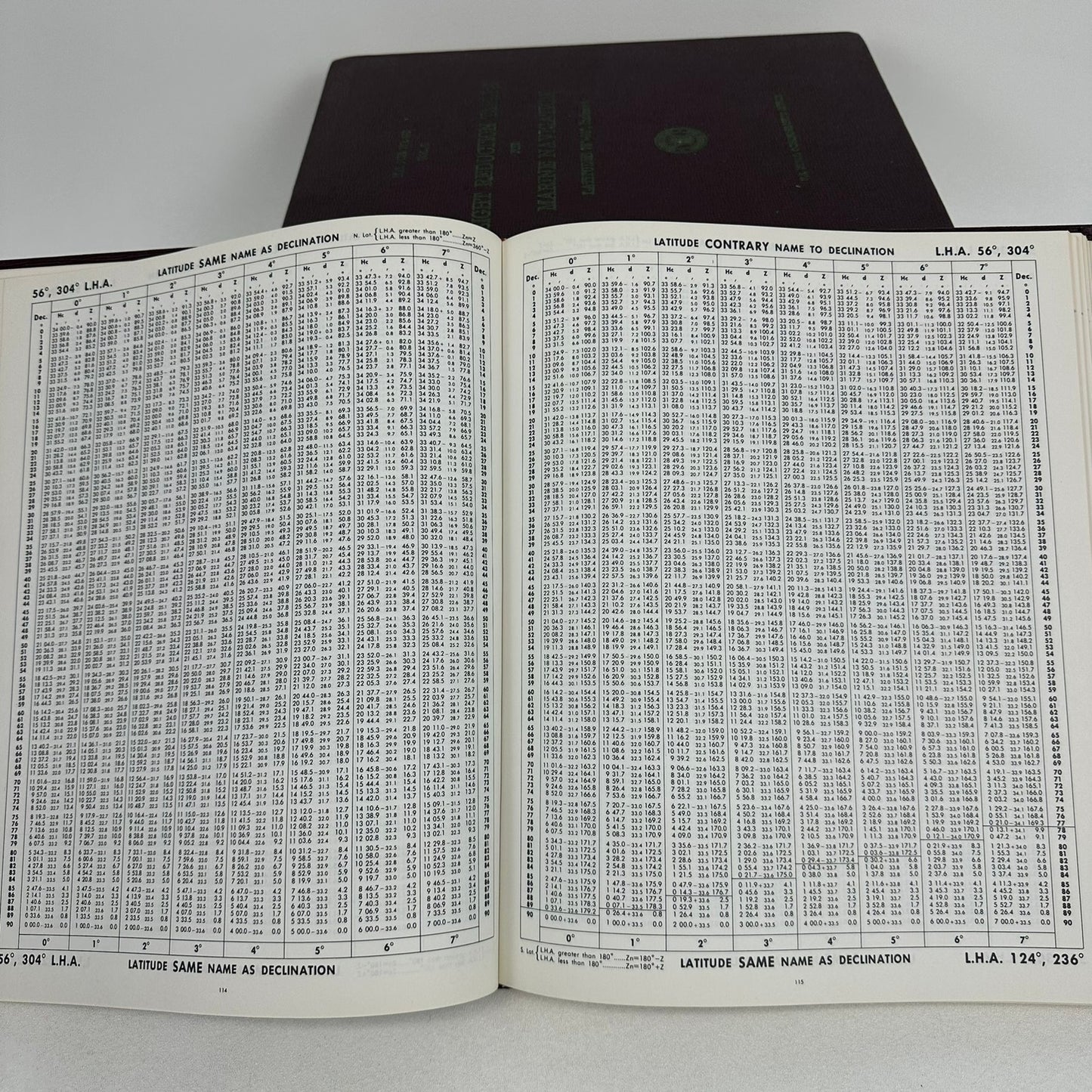 Sight Reduction Tables for Marine Navigation Complete 6 Volume Set Nautical Math