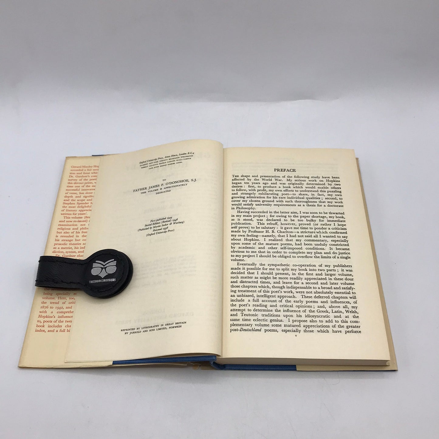 Gerard Manley Hopkins 1844-89 Vol 1 and 2 Study of Poetic Idiosyncrasy Tradition