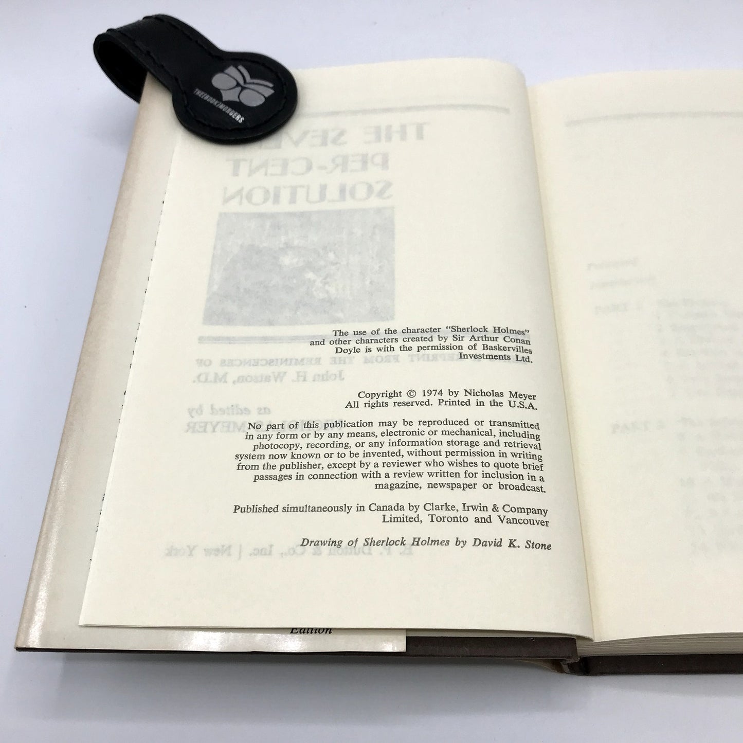 The Seven-Per-Cent Solution Hardcover Mystery Book by John Watson & Meyer 1974