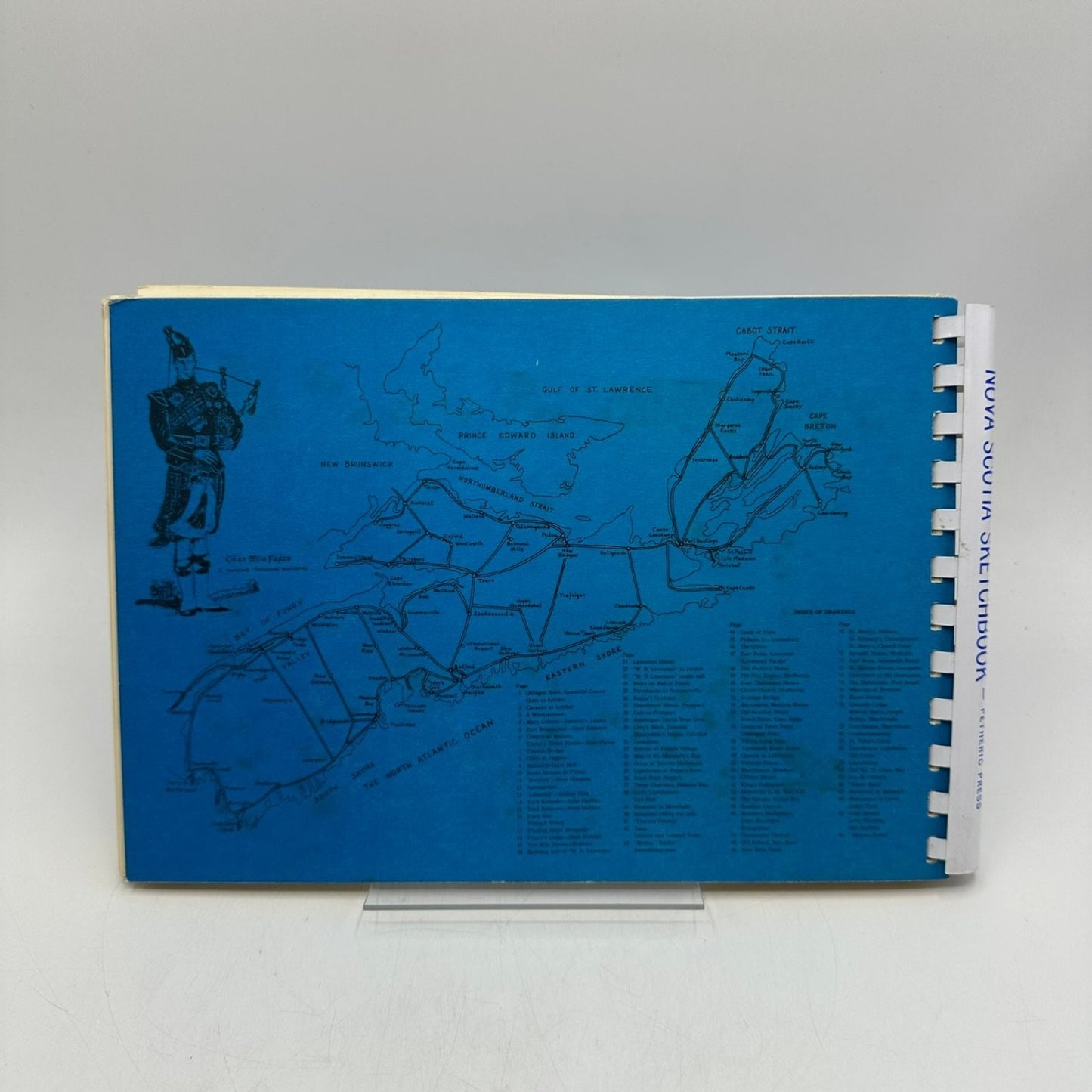 Nova Scotia Sketch Book L.B. Jenson 1974 Illustrated Travel History Petheric
