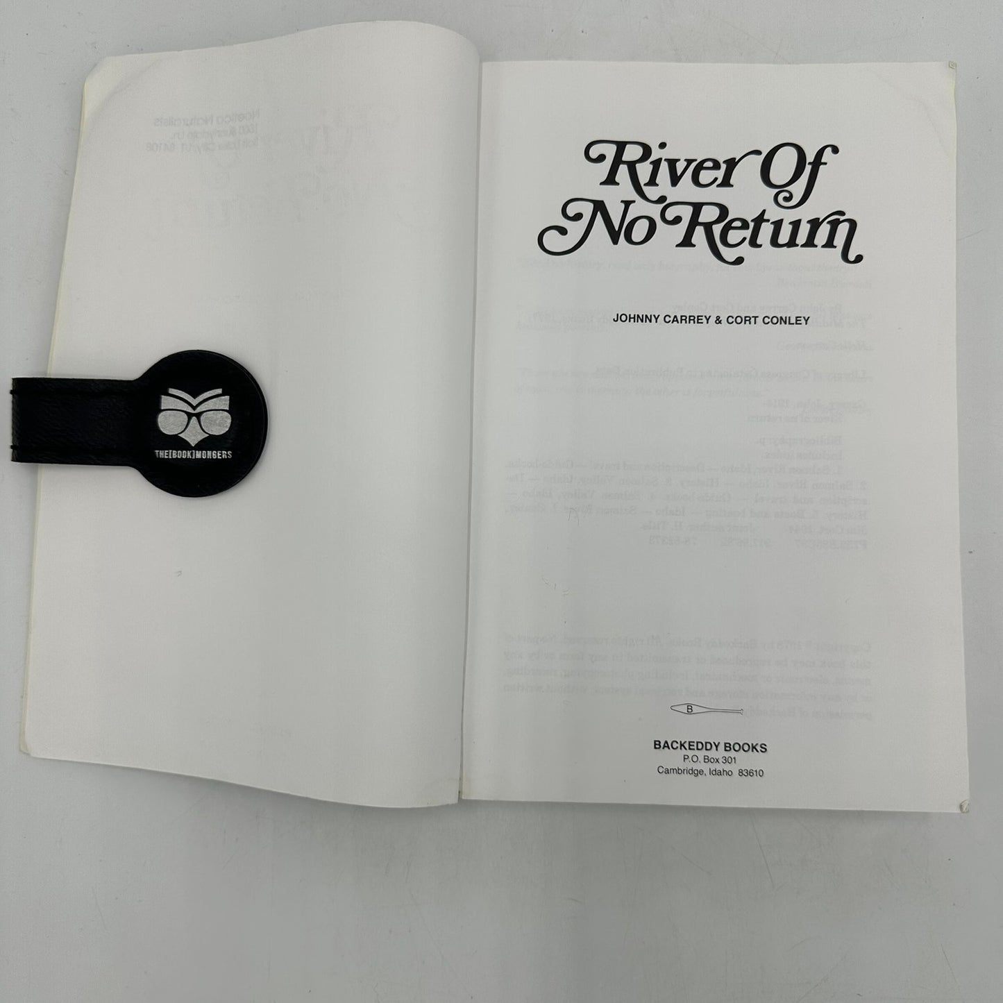 River of No Return Cort Conley and John Carrey Travel Literature Guidebook 1978