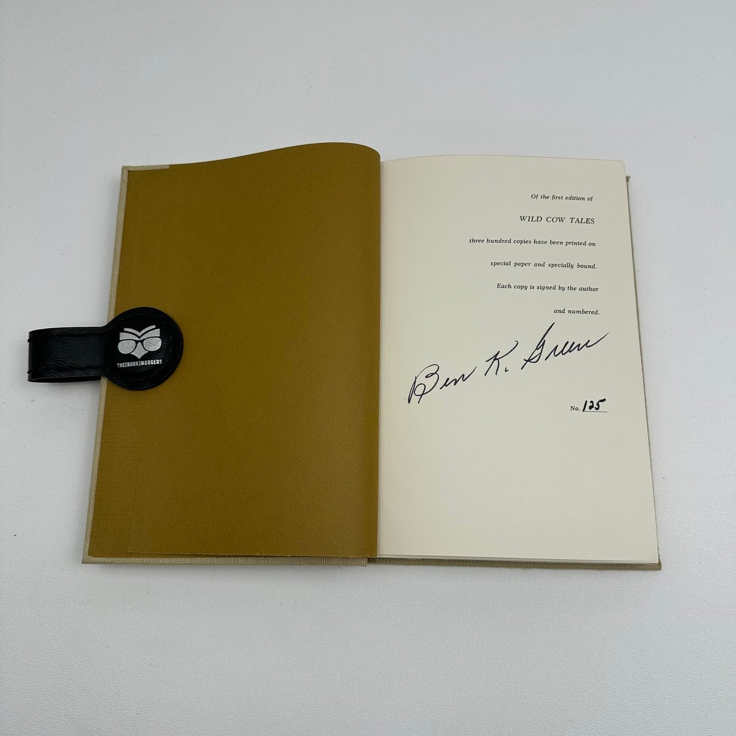 Wild Cow Tales Ben K Green SIGNED Biography Western Adventure with Slipcase 1969