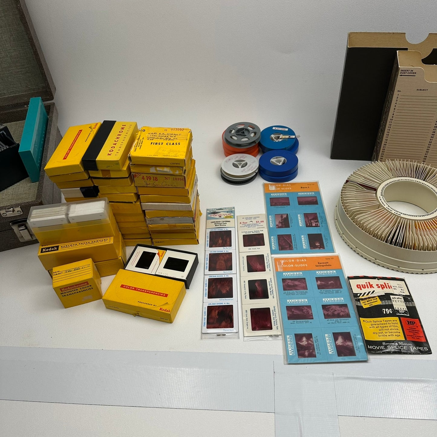 Slide Trays Micromount Microfilm Roto Trays Military Disney Family Large Lot