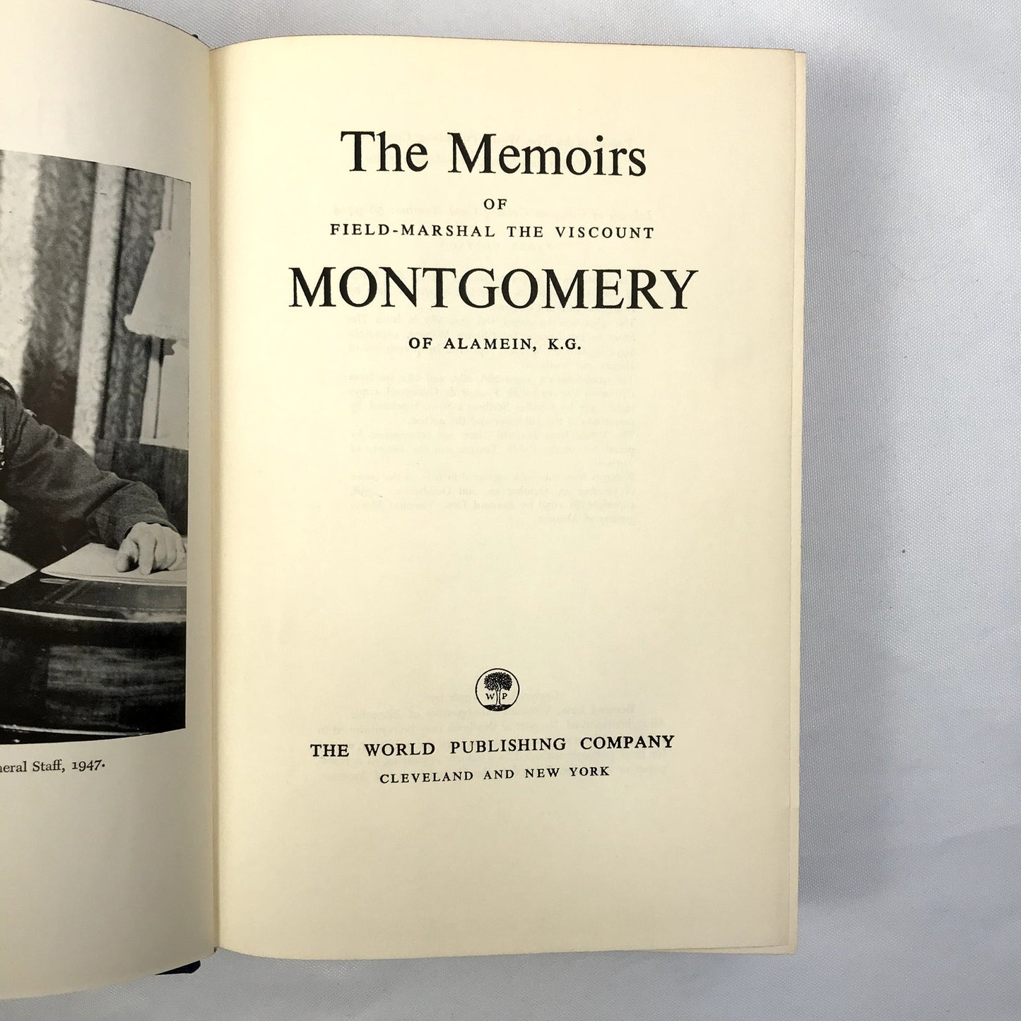 The Memoirs of Field-Marshal The Viscount Montgomery First Edition Book 1958