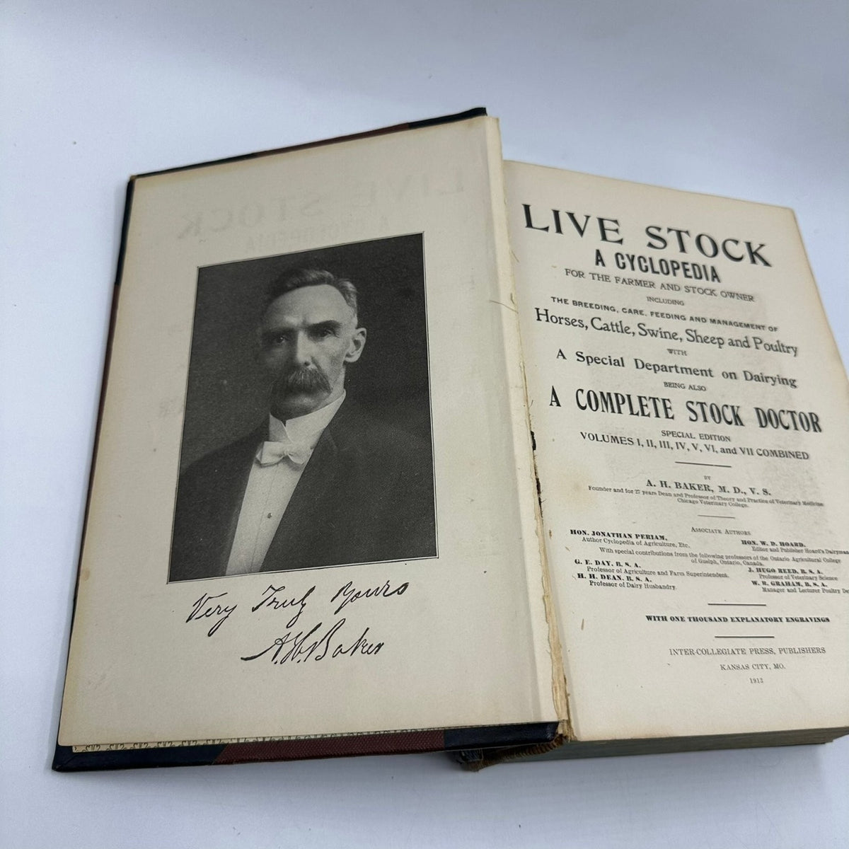 Live Stock A Cyclopedia A.H. Baker 1913 Special Edition 1000 Illustrations