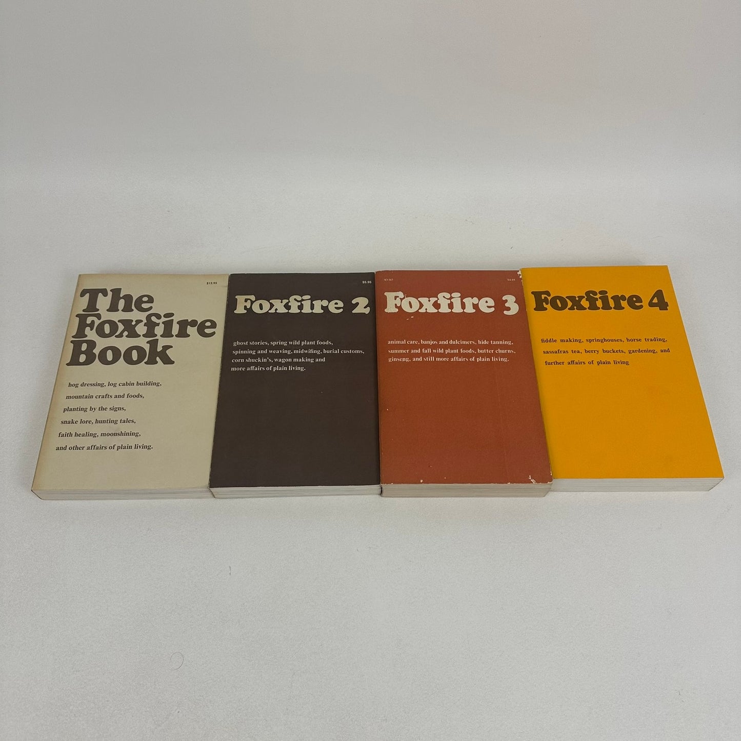 Foxfire Series 1-4 Eliot Wigginton Nature Wilderness Survival Crafts Folklore