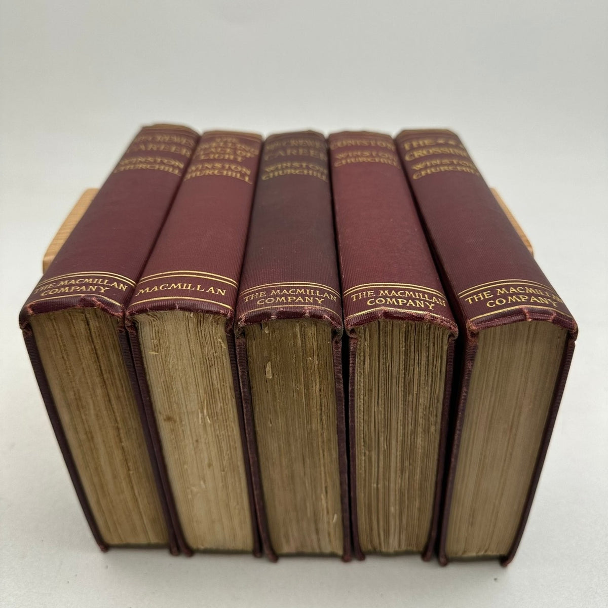 Winston Churchill Novels Lot 5 Books Macmillan Company Fiction Collected Works