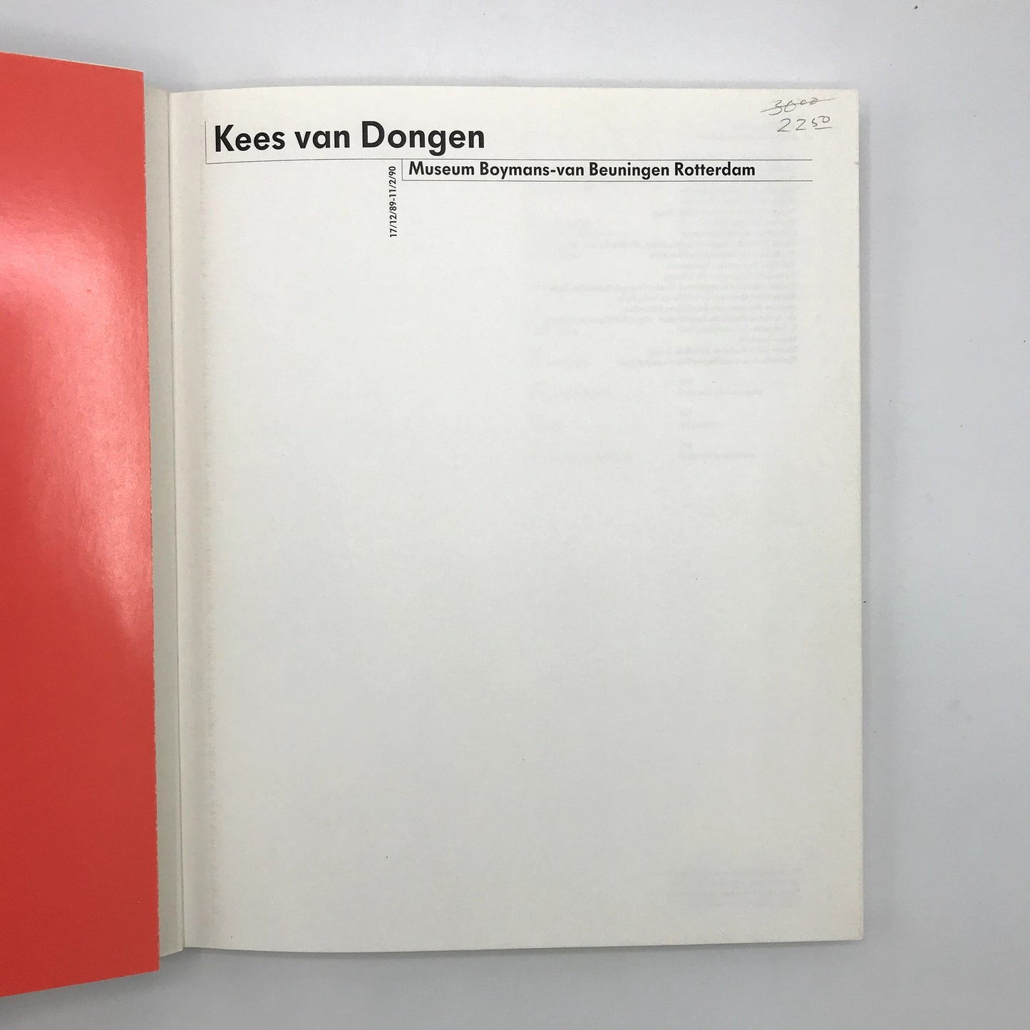 Kees van Dongen Museum Boymans-van Beuningen Rotterdam - Paris Art Catalog 1990