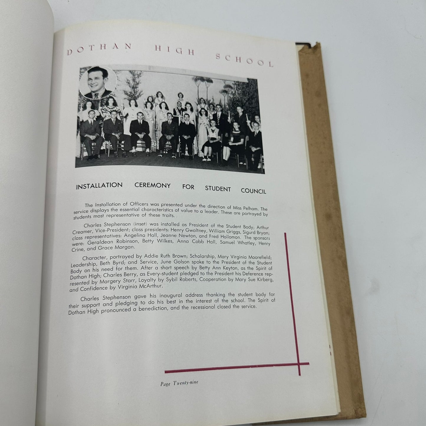 Dothan High School 1940 Yearbook Alabama Local History Memorabilia Photography