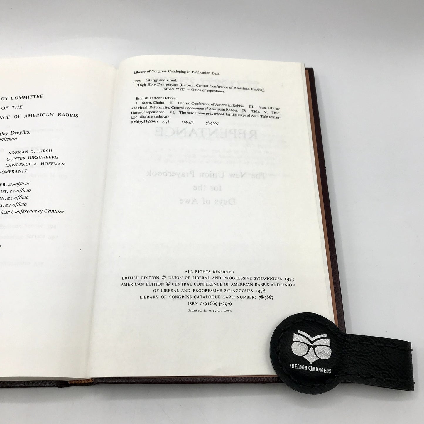 Gates of Repentance: The New Union Prayerbook For Days of Awe by Chaim Stern