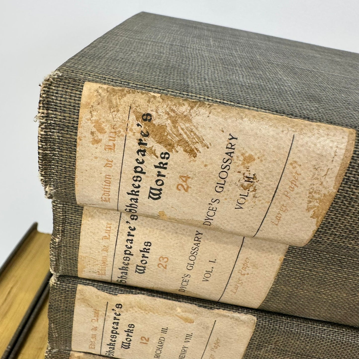 Shakespeares Works Edition de Luxe 24 Volume Set Historical Poetry Drama 1901