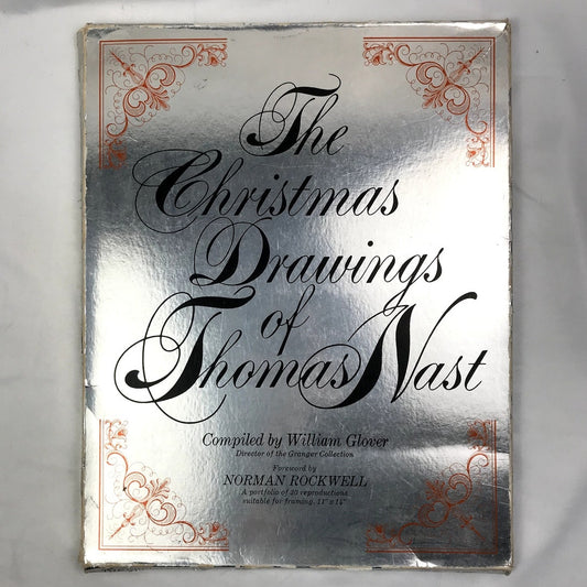The Christmas Drawings of Thomas Nast A Portfolio of 29 Reproduction Prints 1970