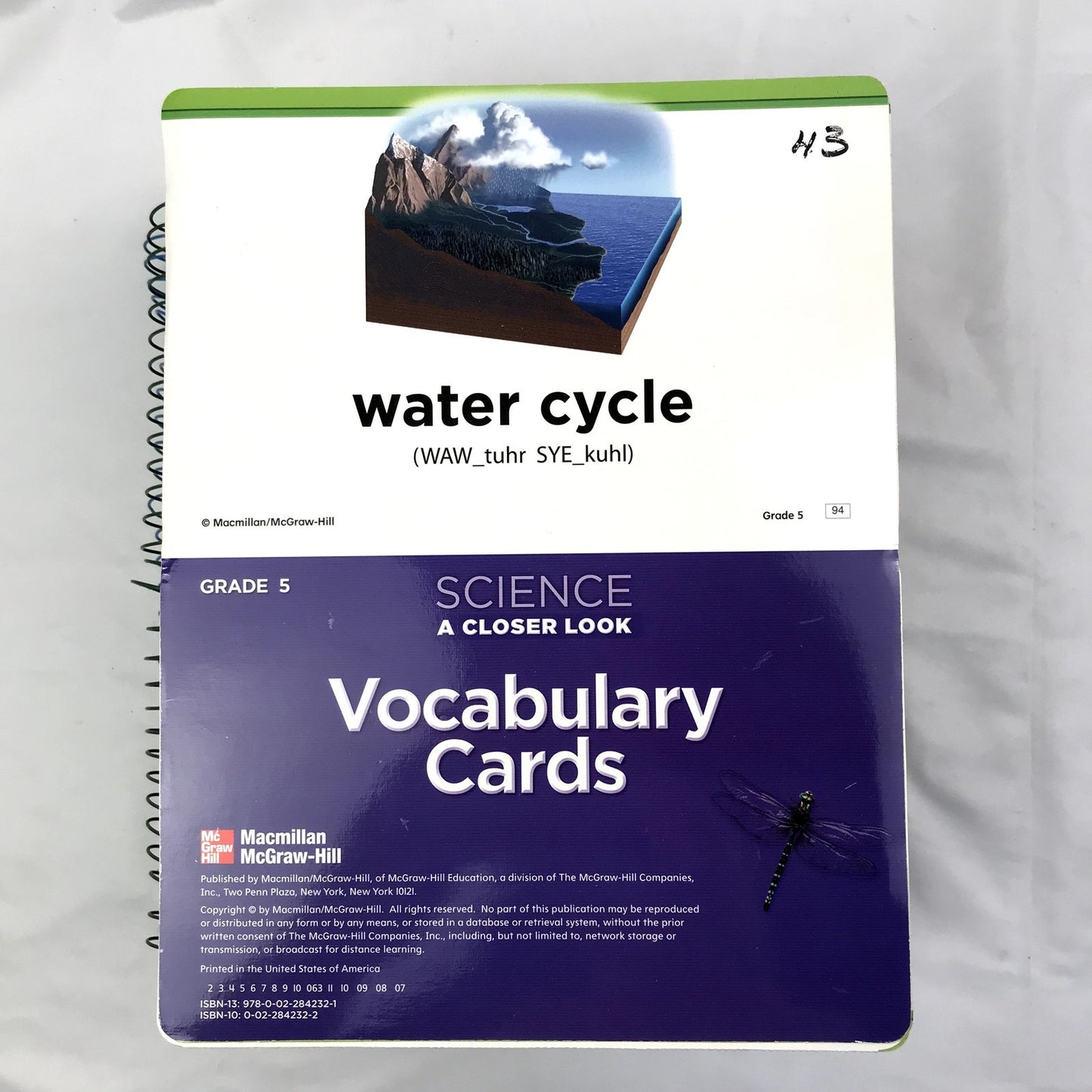 Grade 5  Science: A Closer Look Vocabulary Cards, Teacher & Student Editions