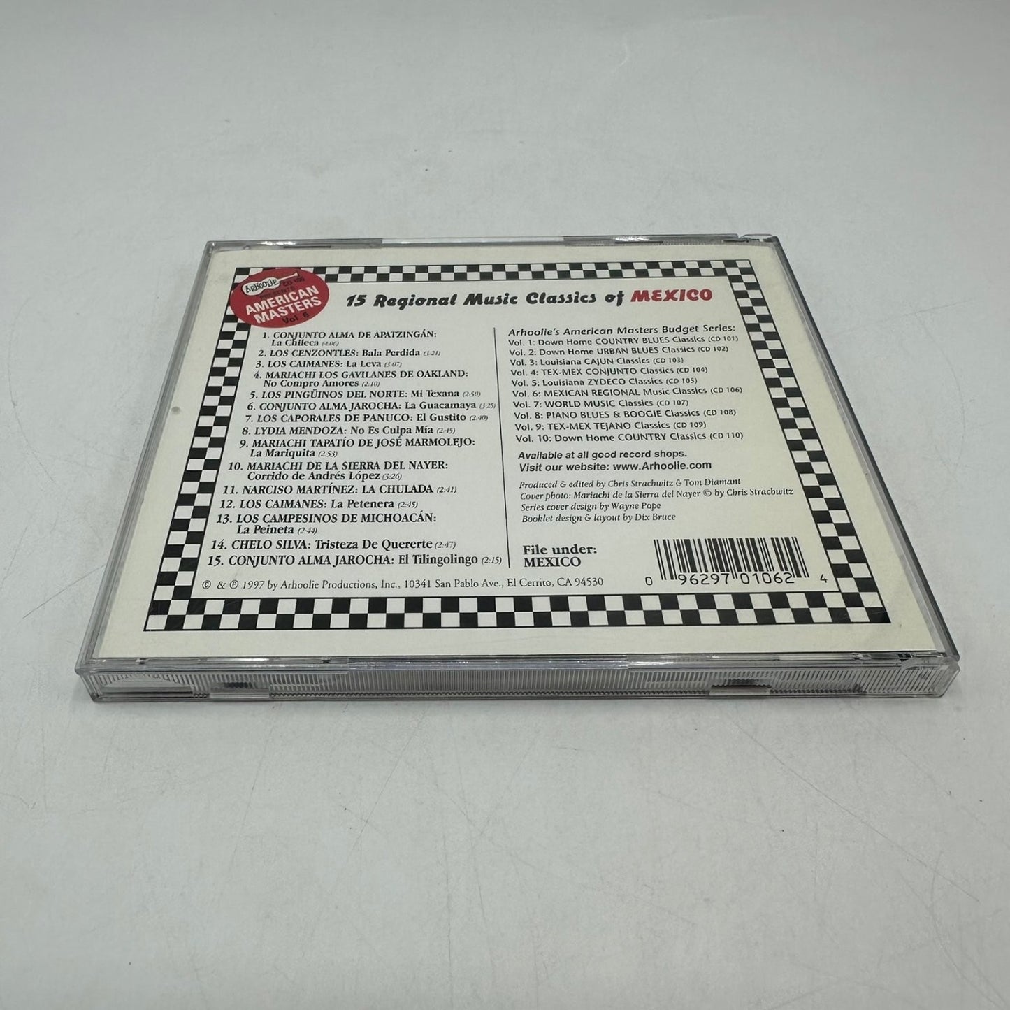 15 Regional Music Classics of Mexico CD Vol 6 Various Artists 1997 Arhoolie