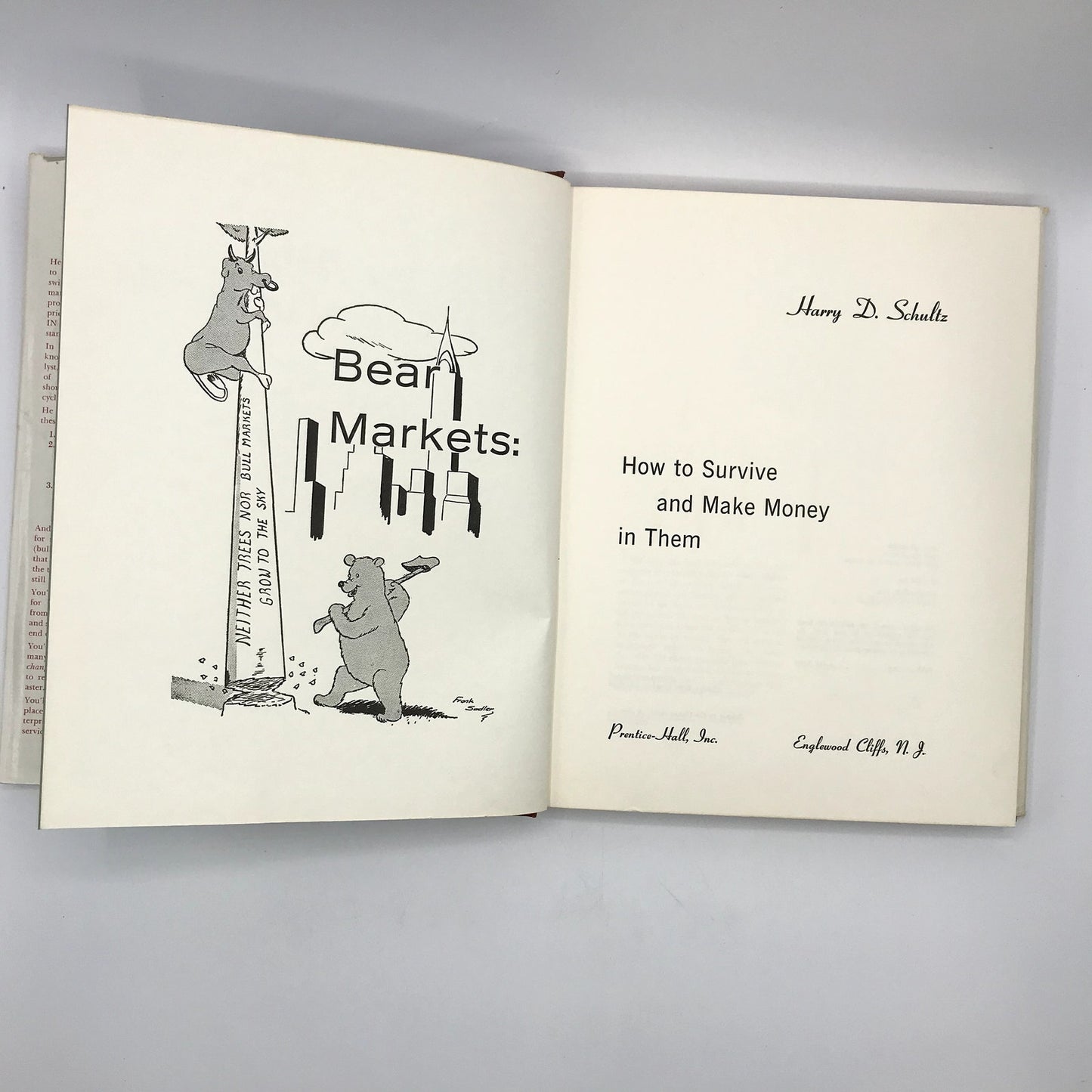 Bear Markets How To Survive and Make Money In Them Harry D Schultz Investing