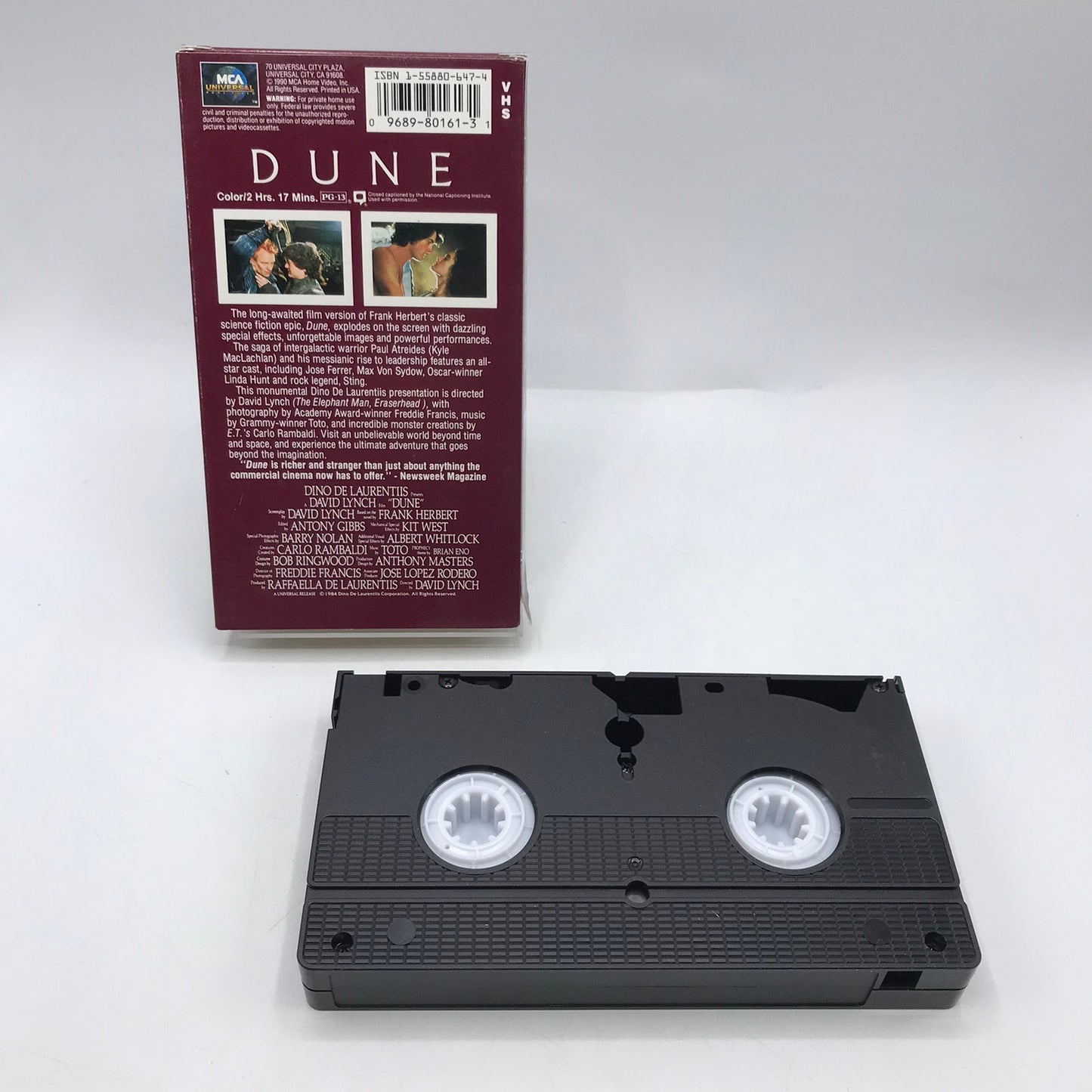 Dune VHS Tape Science Fiction Adventure Fantasy Space Opera Cult Classic 1990