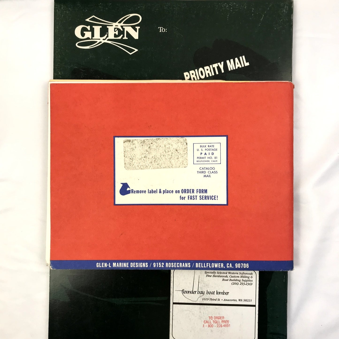 Glenn L Book of Boat Designs Lot of 3 1980s Illustrated Paperback Catalogs