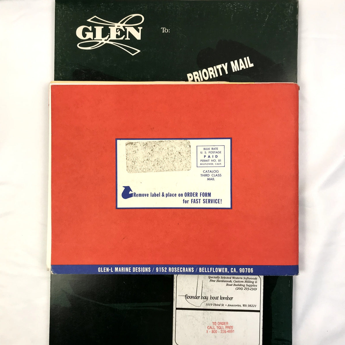 Glenn L Book of Boat Designs Lot of 3 1980s Illustrated Paperback Catalogs