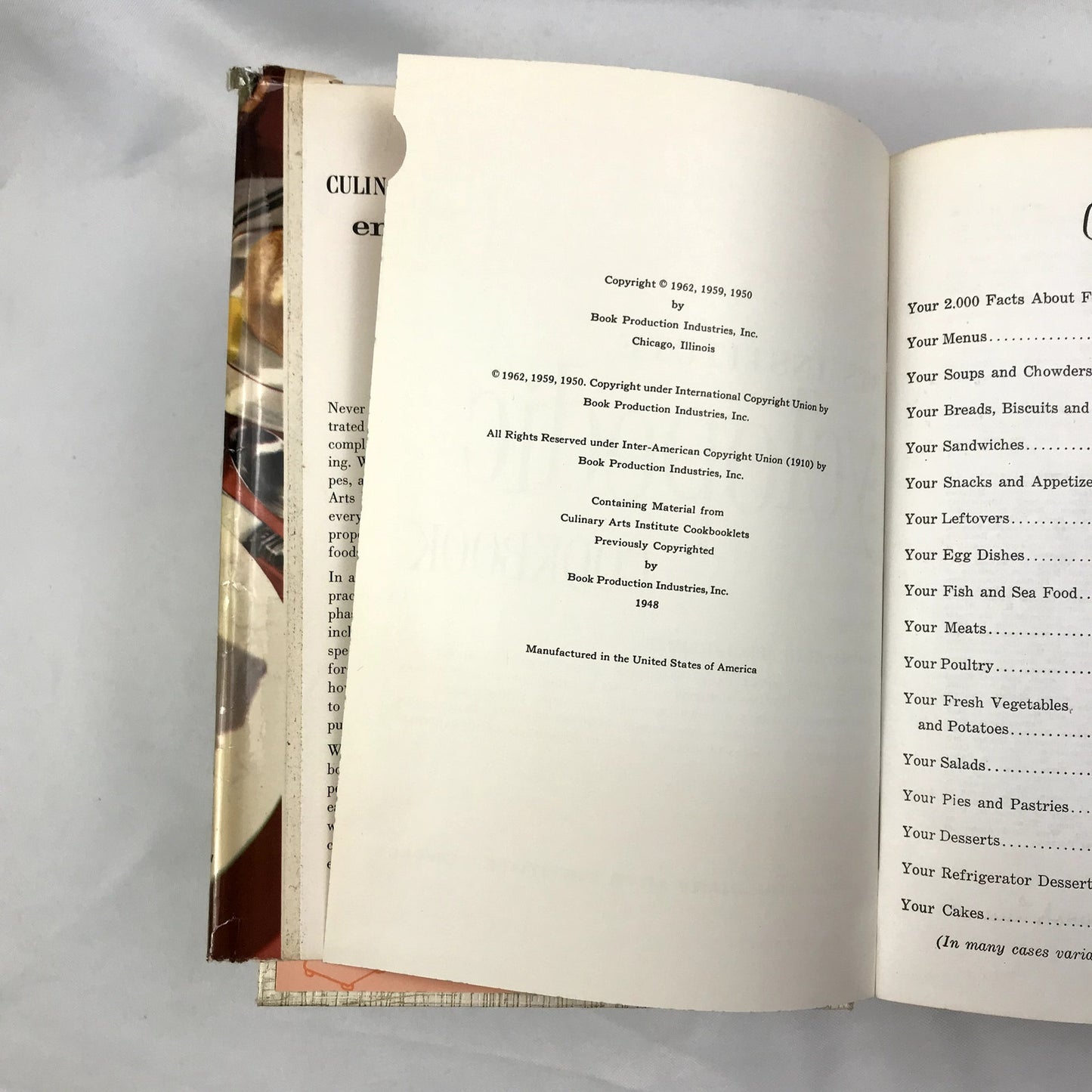 Culinary Arts Institute Encyclopedic Cookbook Hardcover Ruth Berolzheimer 1962