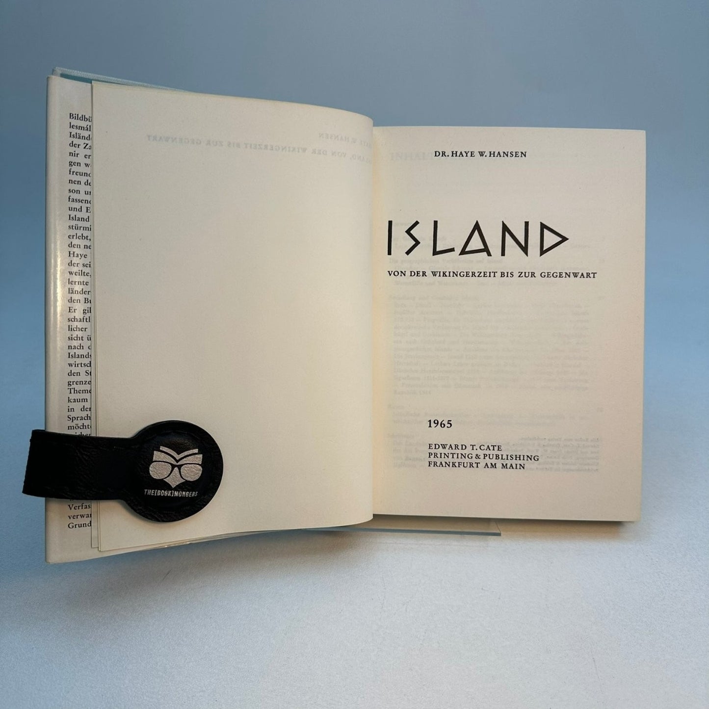 Island Haye W. Hansen 1965 Viking Age History Culture Edward G. Cave
