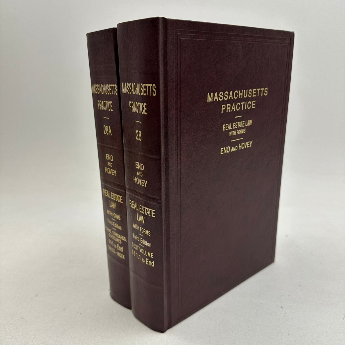 Massachusetts Practice Real Estate Law With Forms Eno & Hovey Third Ed 1995