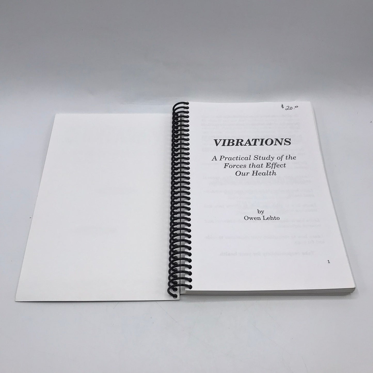 Vibrations A Practical Study Owen Lehto Alternative Health Nutrition Science
