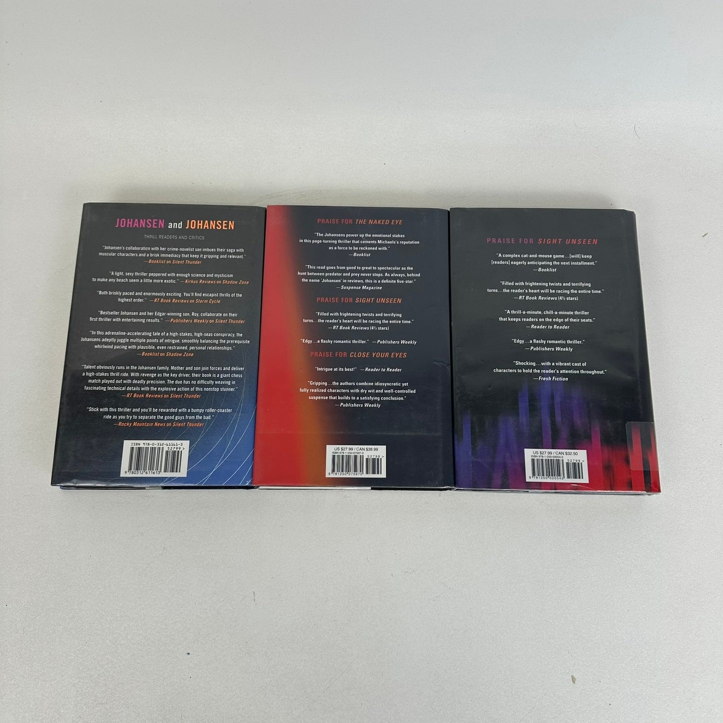 Kendra Michaels Series Lot of 3 Iris and Roy Johansen Crime Thriller FBI Novels