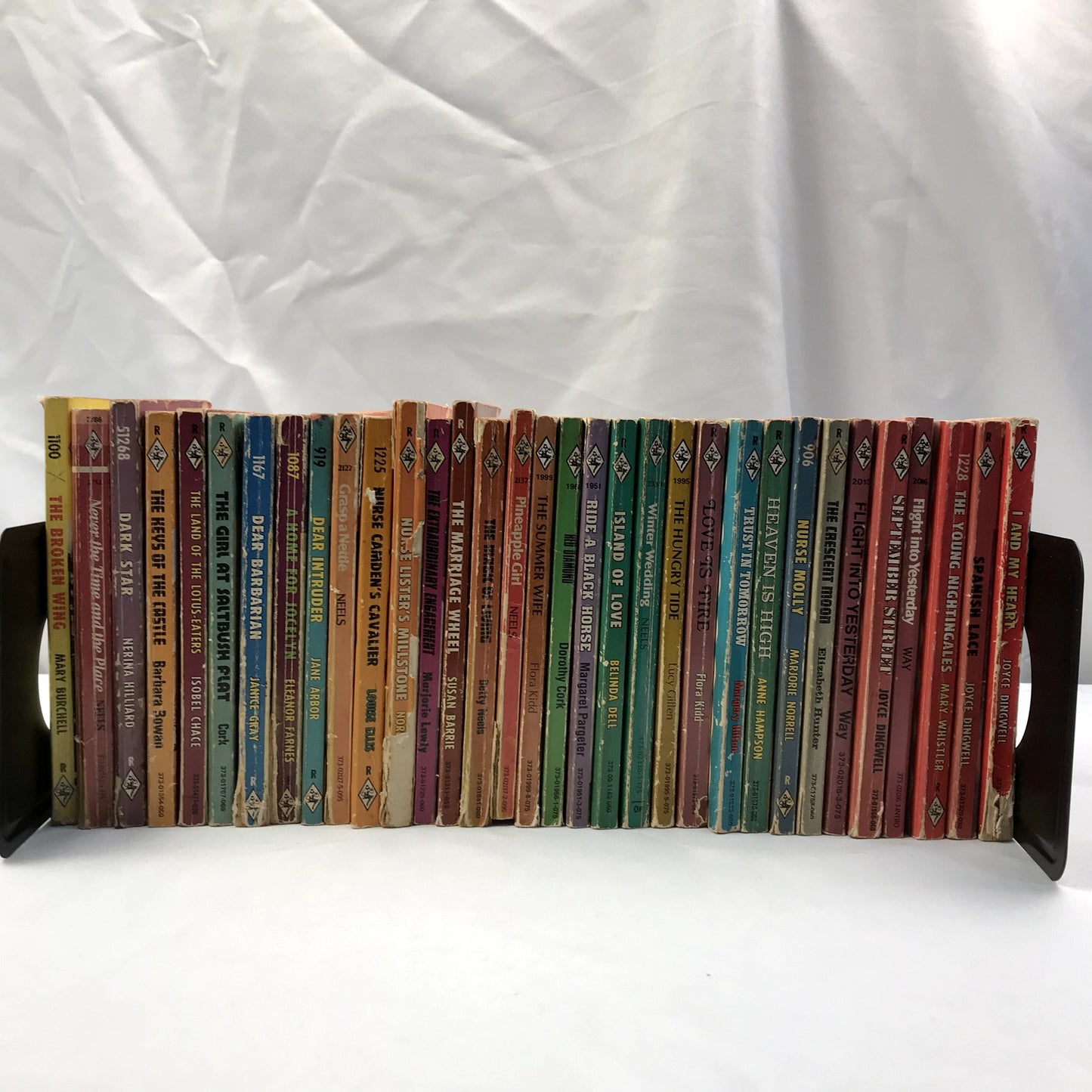 Lot 33 Vintage Harlequin Romance Paperback Books 1960-70 Red Sprayed Edges