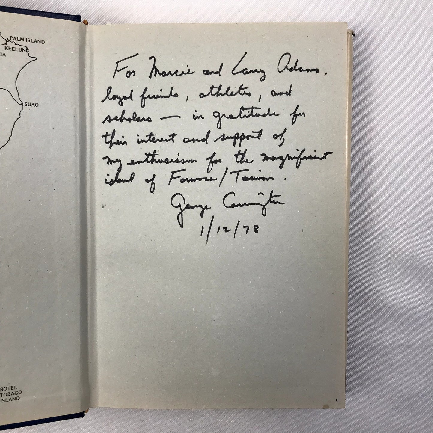 Foreigners in Formosa 1841-1874 Hardcover SIGNED Book George Williams Carrington
