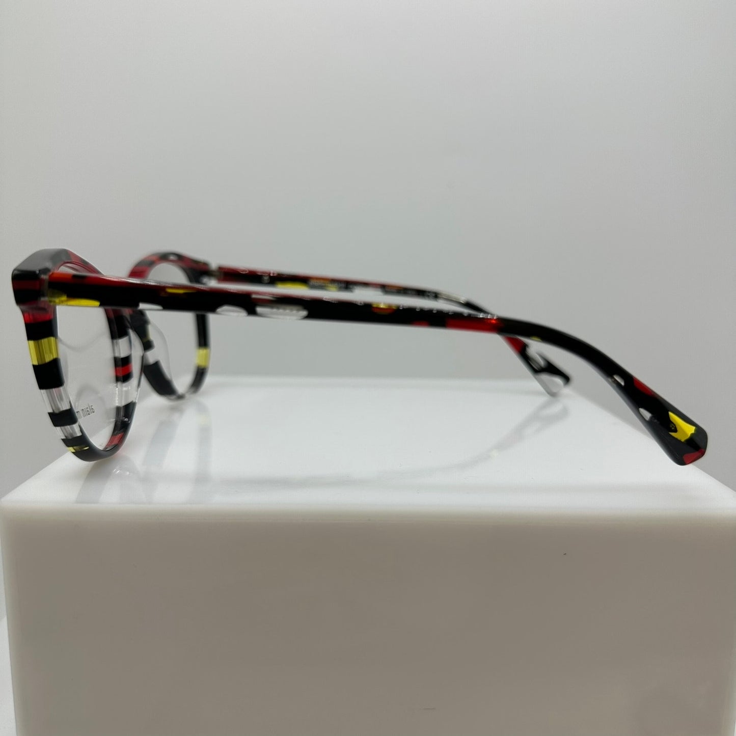Alain Mikli A03069 013 Red Yellow Stained Glass Womens Eyeglass Frames 54-17-140