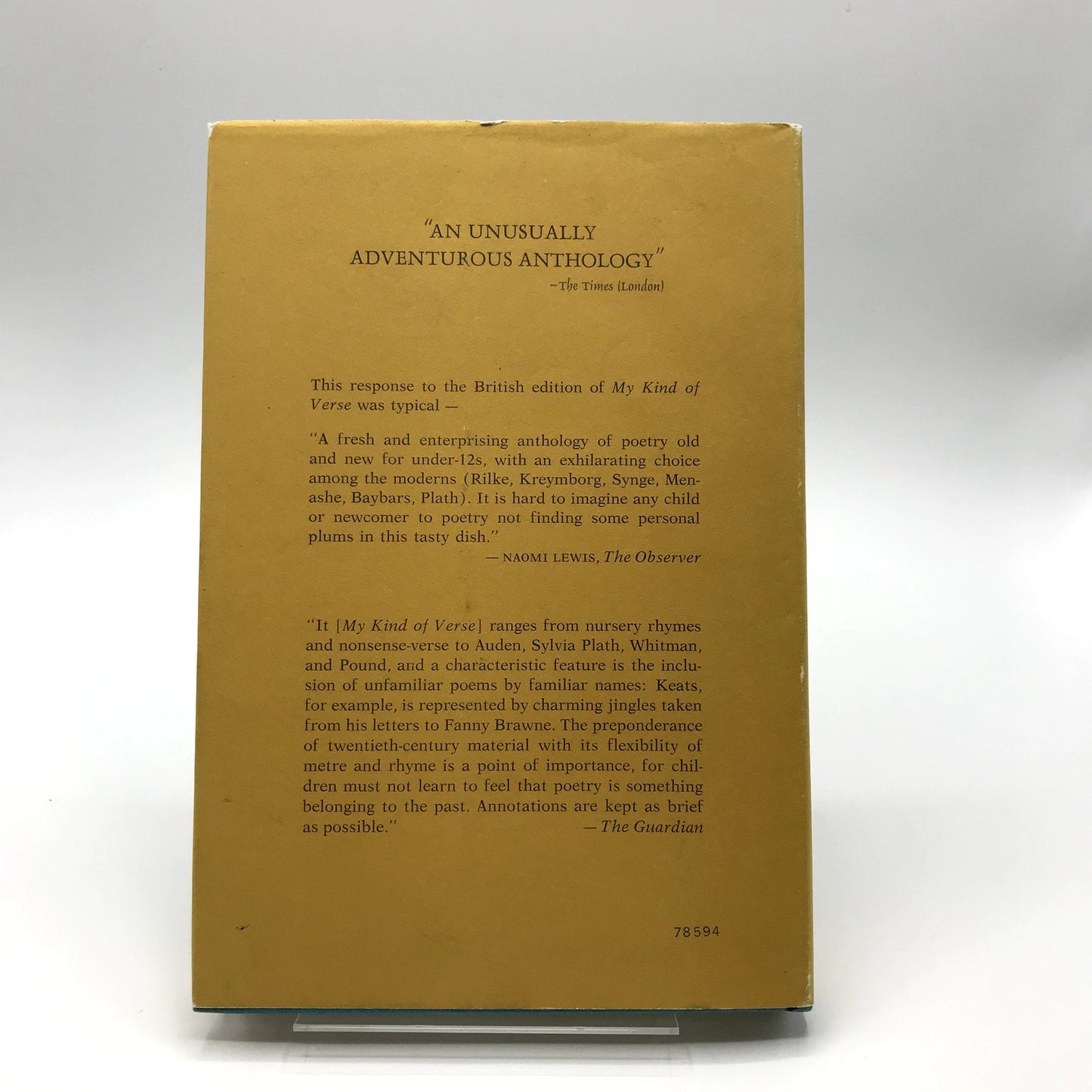 My Kind of Verse Illustrated Hardcover Book by John Smith  First Printing 1968