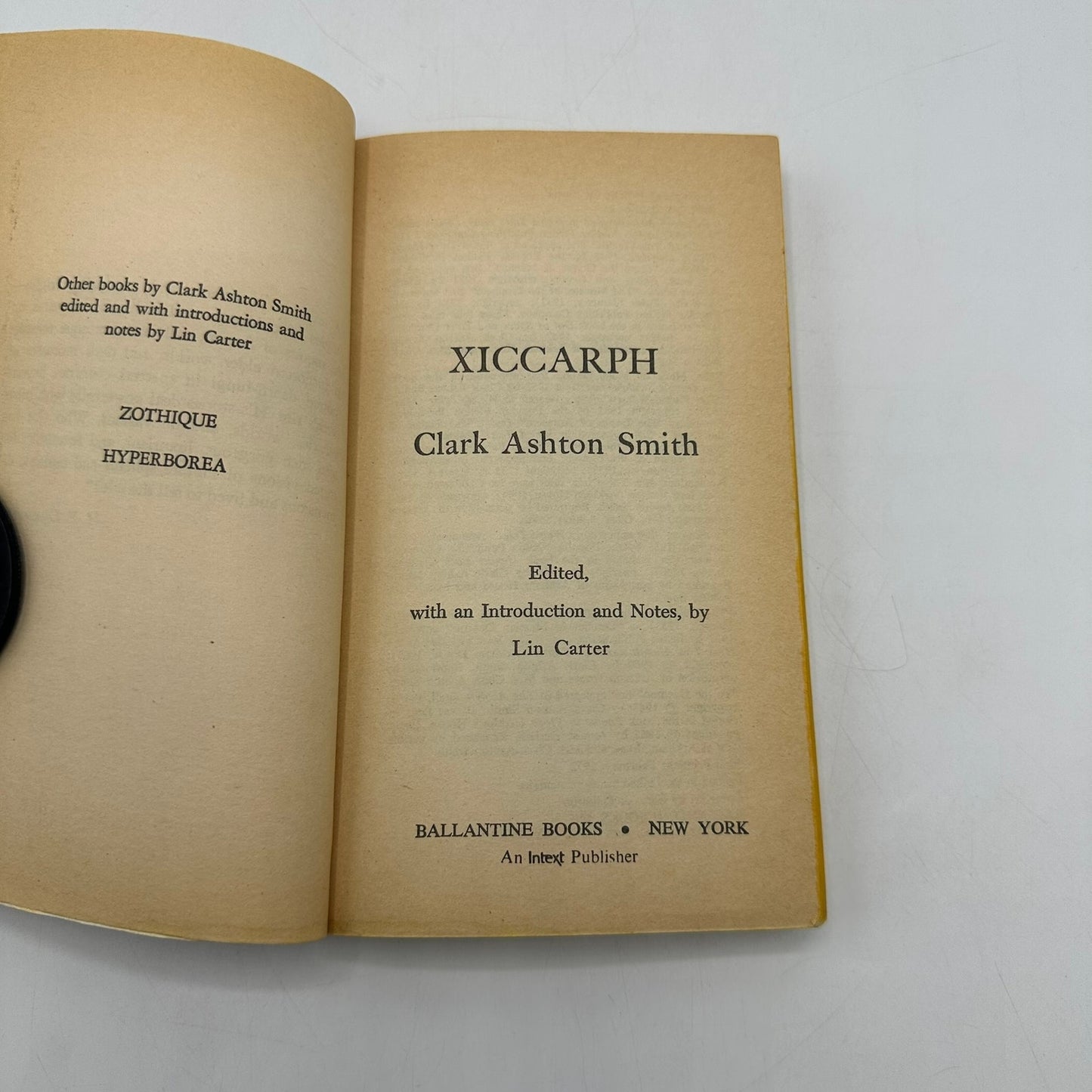 Xiccarph Clark Ashton Smith Fantasy Horror Short Stories Science Fiction 1972