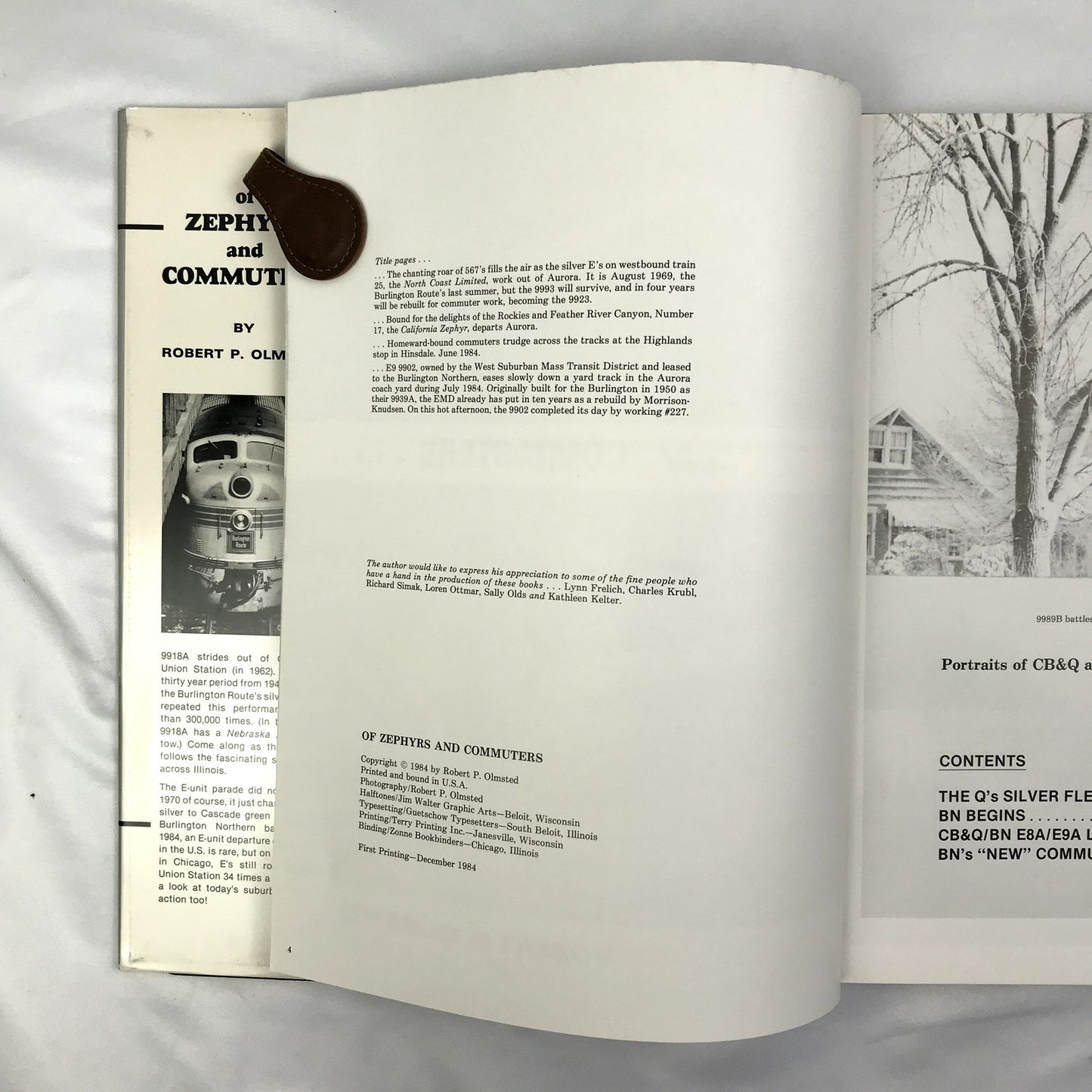 Of Zephyrs and Commuters First Edition Hardcover Book by Robert P. Olmsted 1984