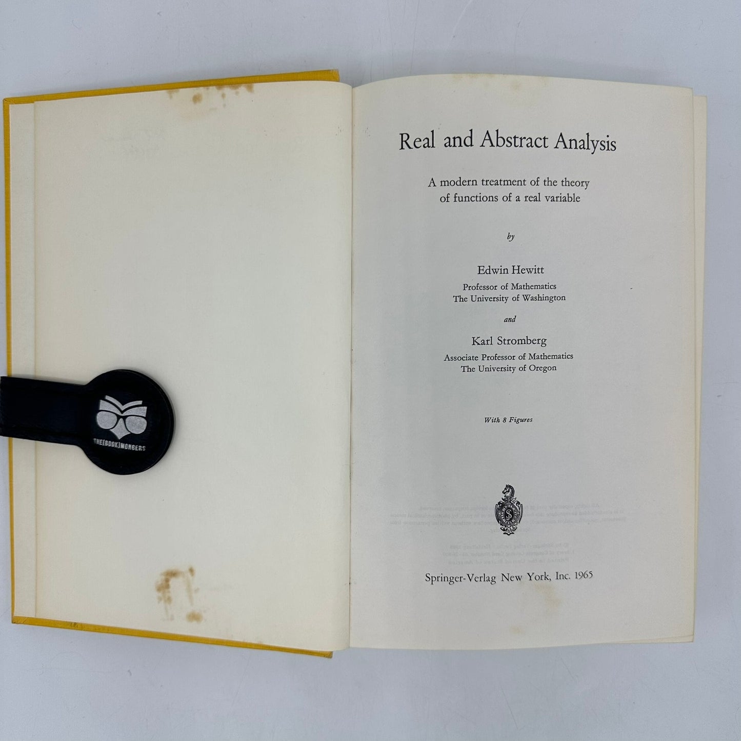Real and Abstract Analysis Edwin Hewitt Karl Stromberg Science Math Theory