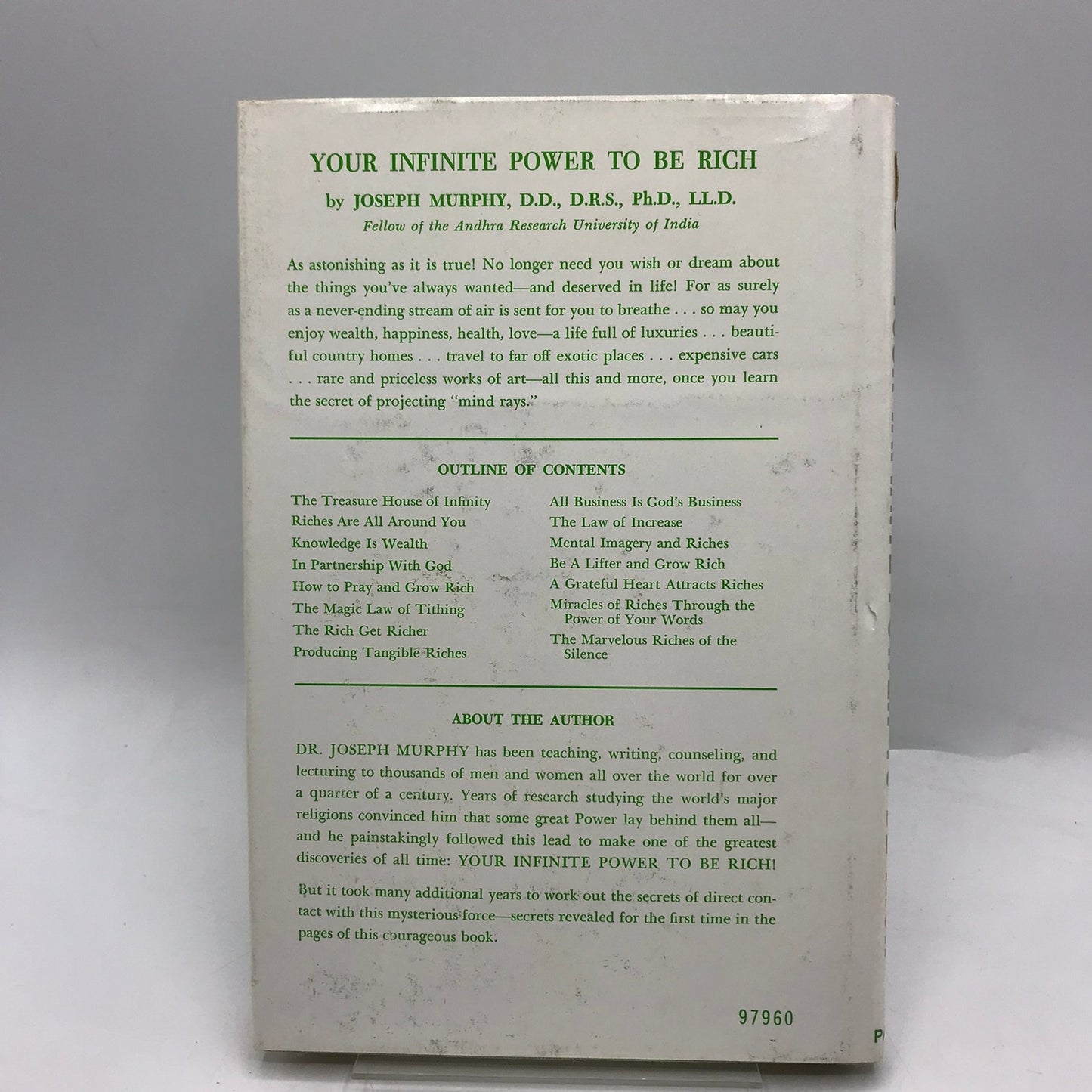 Your Infinite Power to Be Rich Joseph Murphy Personal Finance Business Self Help