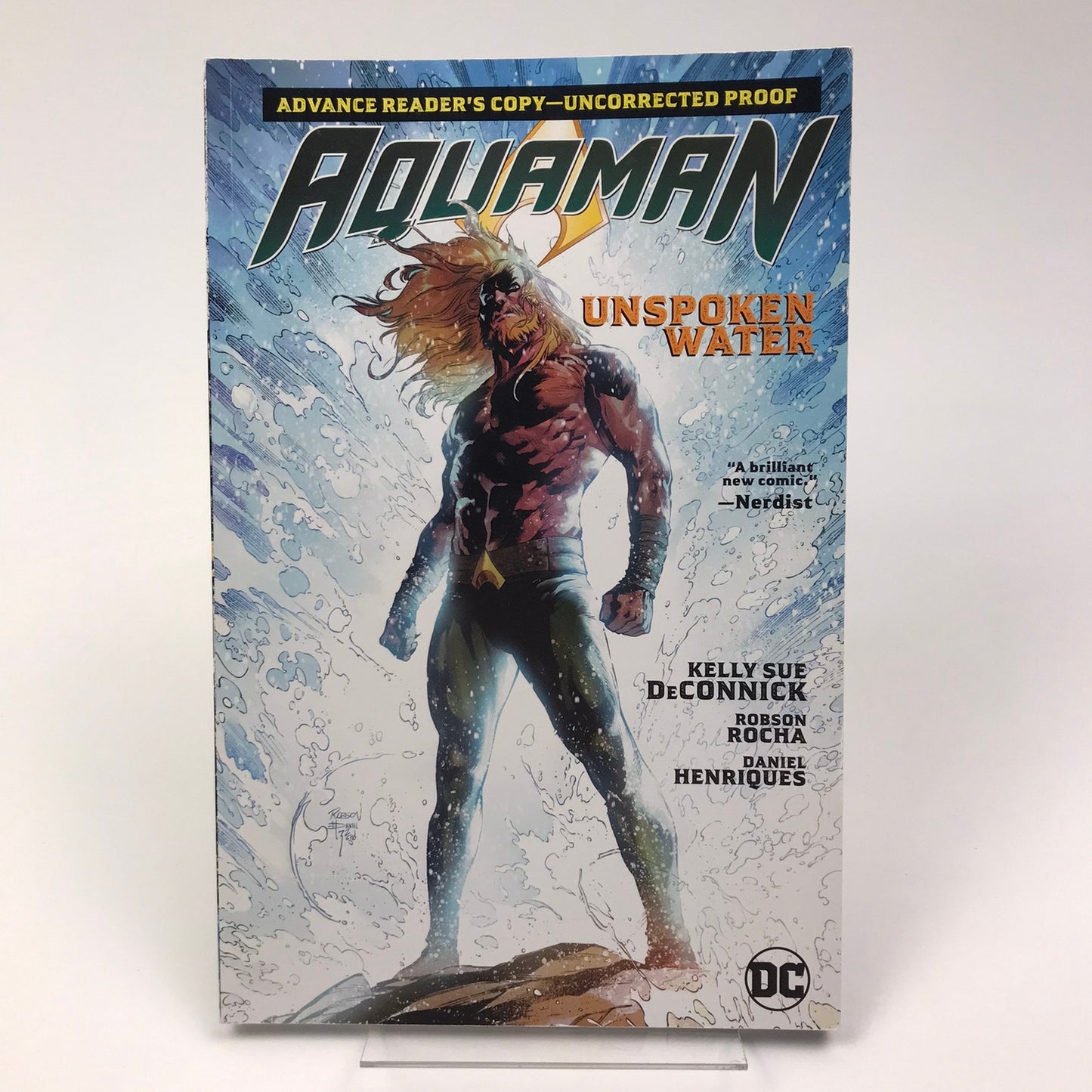 Aquaman Vol 1: Unspoken Water by Kelly Sue DeConnick Advance Reader's Copy Comic