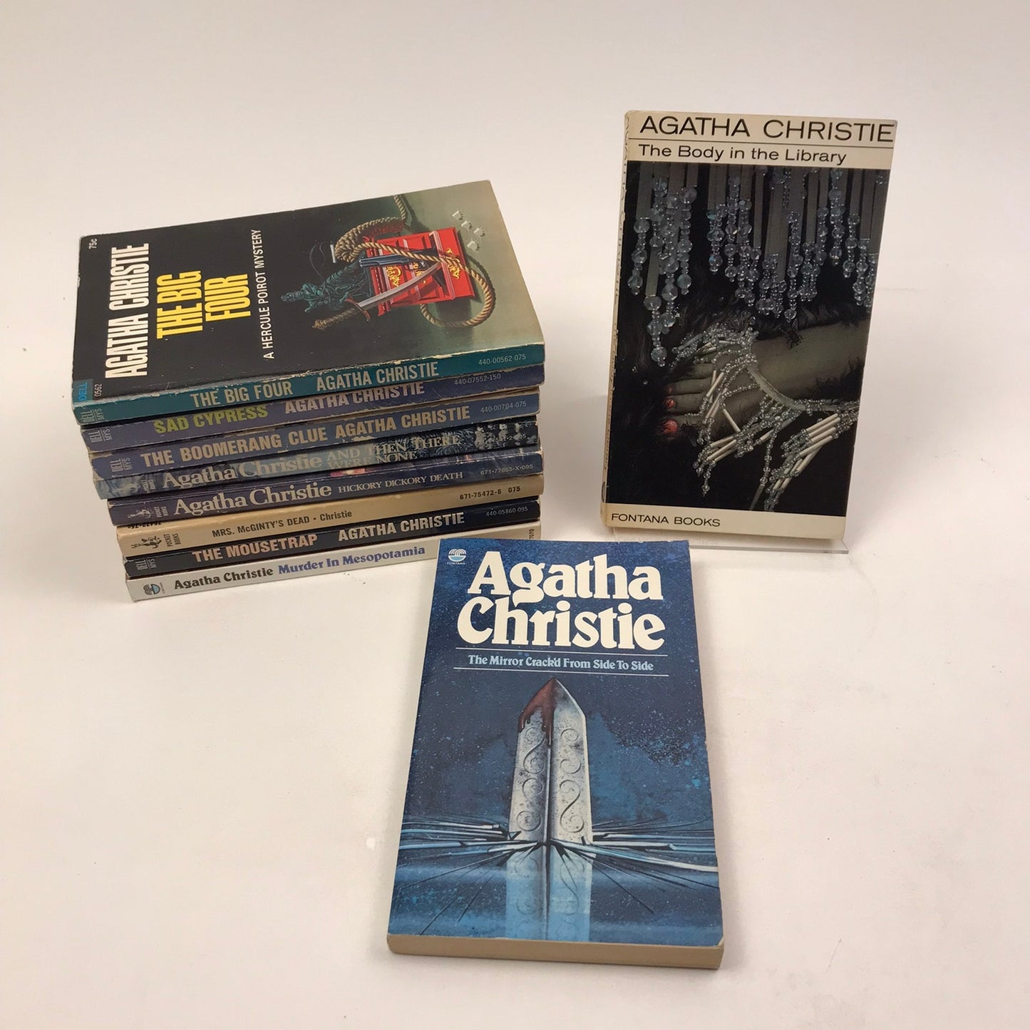 Agatha Christie Novels Vintage Paperbacks Mystery Thriller Fiction Lot of 10