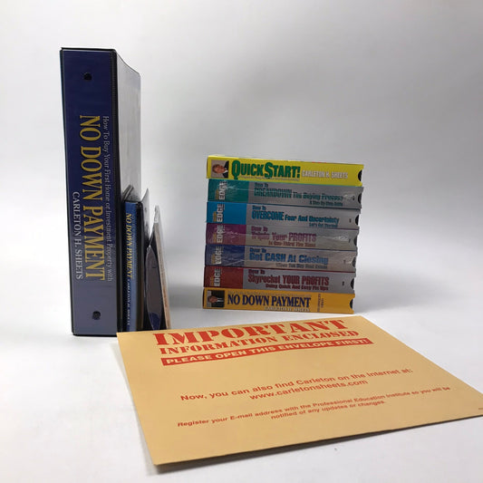 Real Estate Investing Kit Instructional VHS Tapes Carleton H Sheets Manual