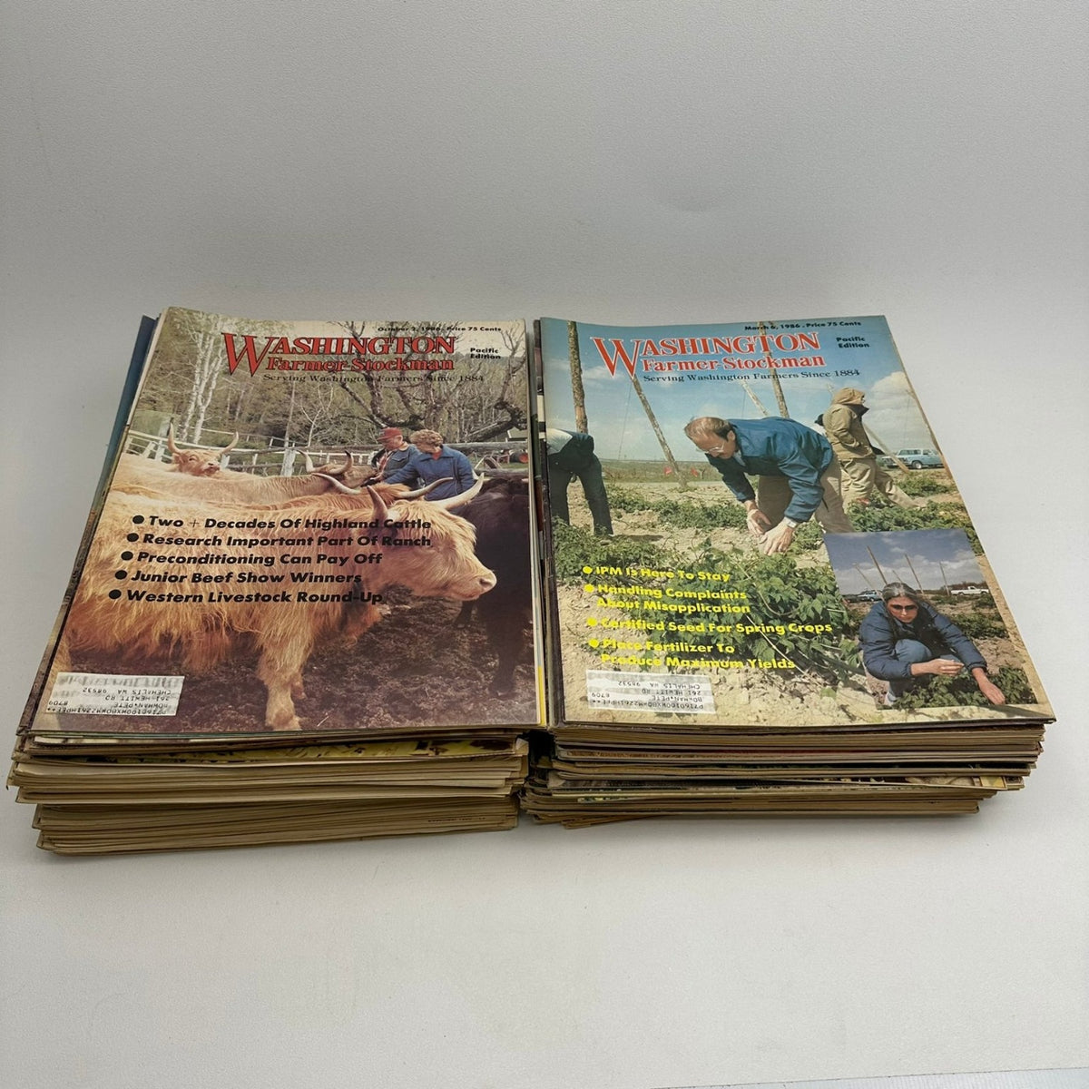 Washington Farmer-Stockman Magazine Lot 1980-1993 Pacific Edition Agriculture