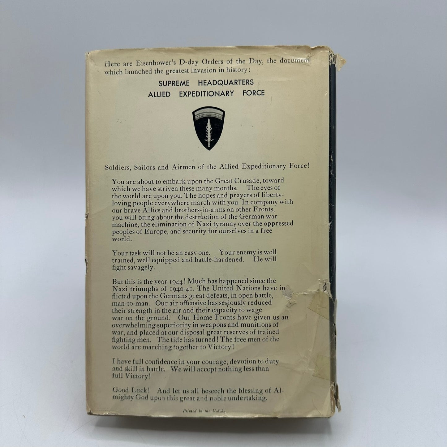 Crusade in Europe Personal Account of World War II Dwight D Eisenhower Biography