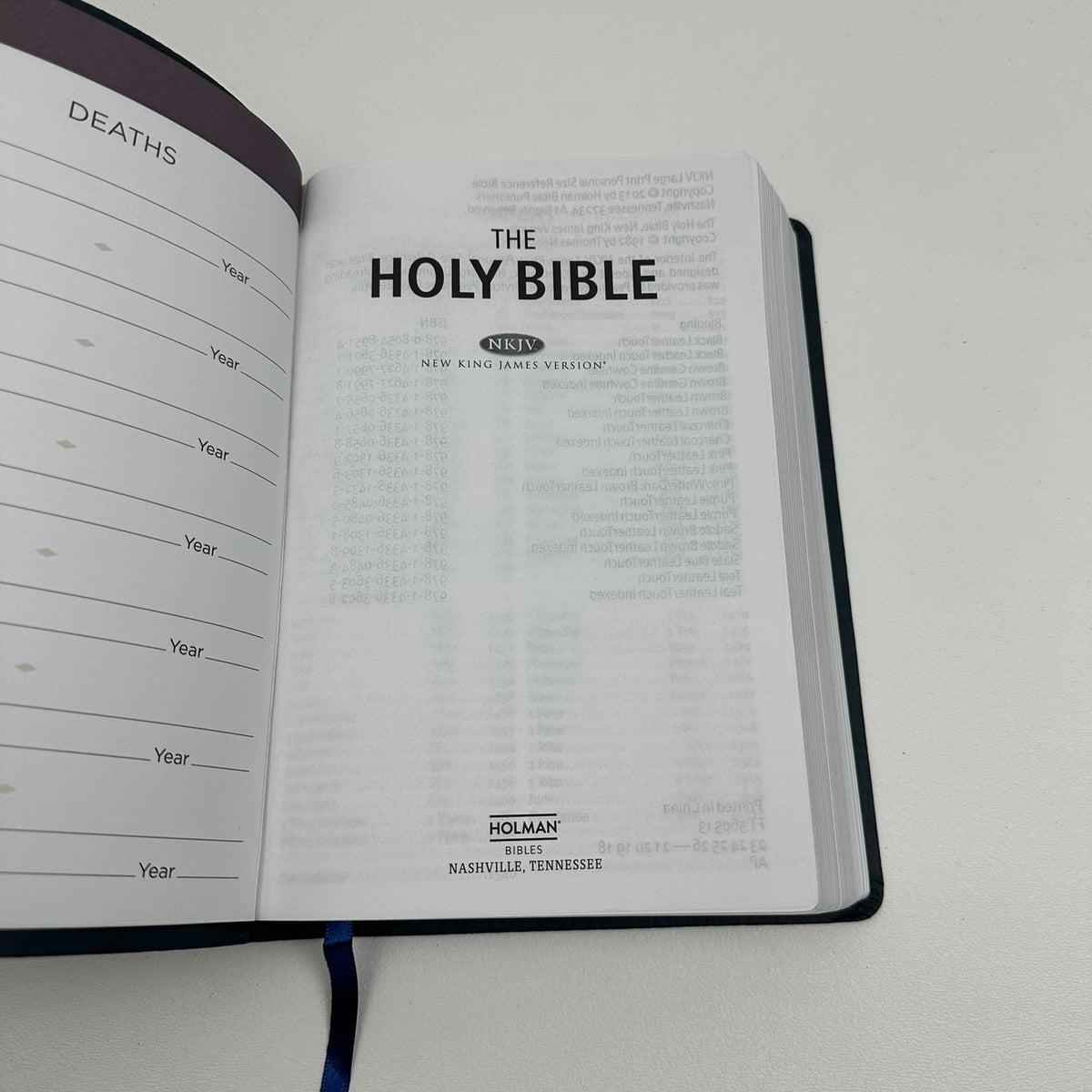 Holy Bible NKJV Large Print Personal Size LeatherTouch Christian Theology Faith