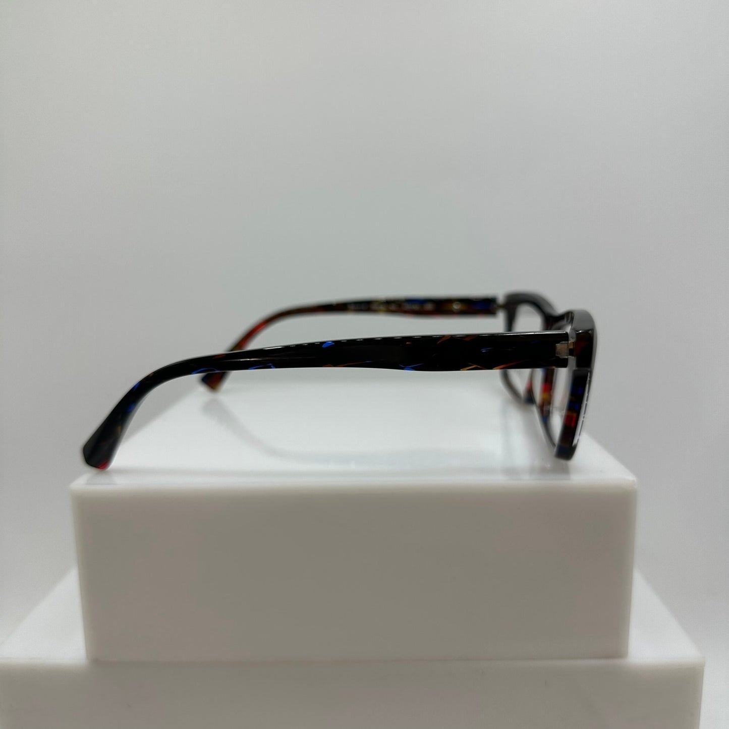 Alain Mikli Bastie' A03130 002 Black Rhombus Havana Red Blue Mens 55-18-145