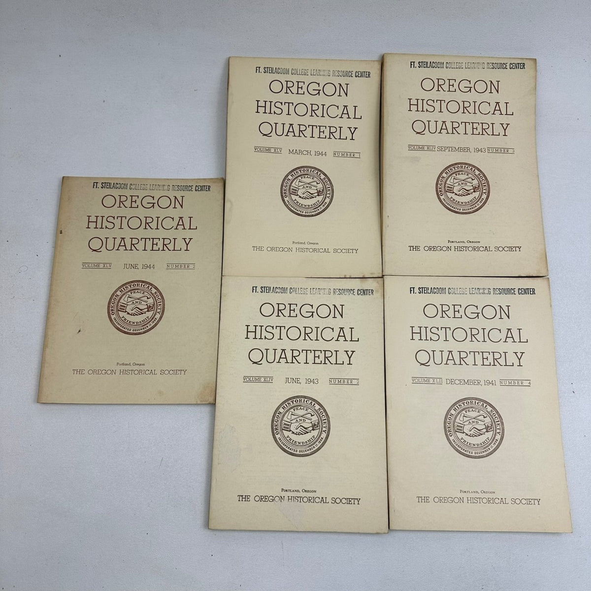 Oregon Historical Quarterly 34 Vol Set 1941-1954 Pacific Northwest History