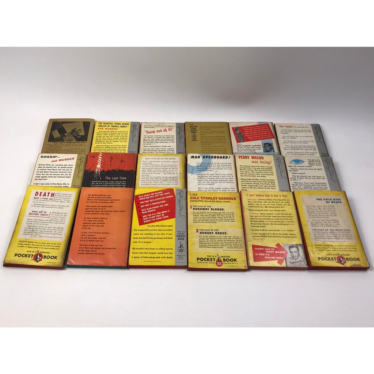 Perry Mason Erle Stanley Gardner Lot of 32 Murder Mystery Thriller Detective