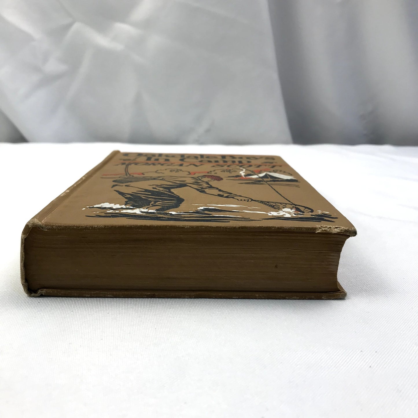 Oakdale Boys in Camp Color Illustrated Hardcover Book by Morgan Scott 1912