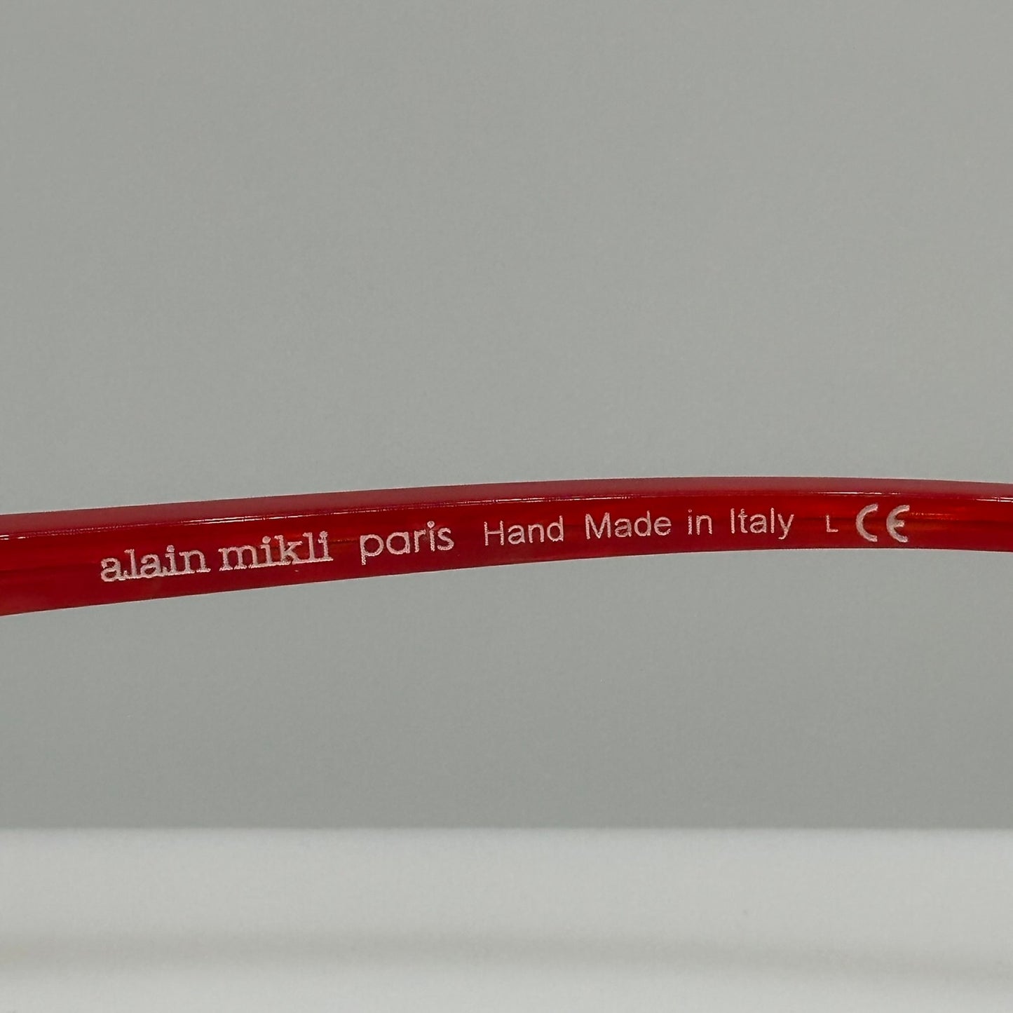 Alain Mikli A03085 002 Red Womens Round Acetate Eyeglass Frames 42-22-145